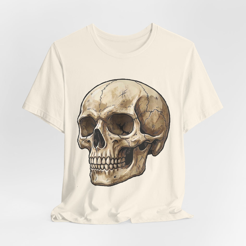 Skull Illustration T-Shirt — Vintage Anatomical Skull Tee