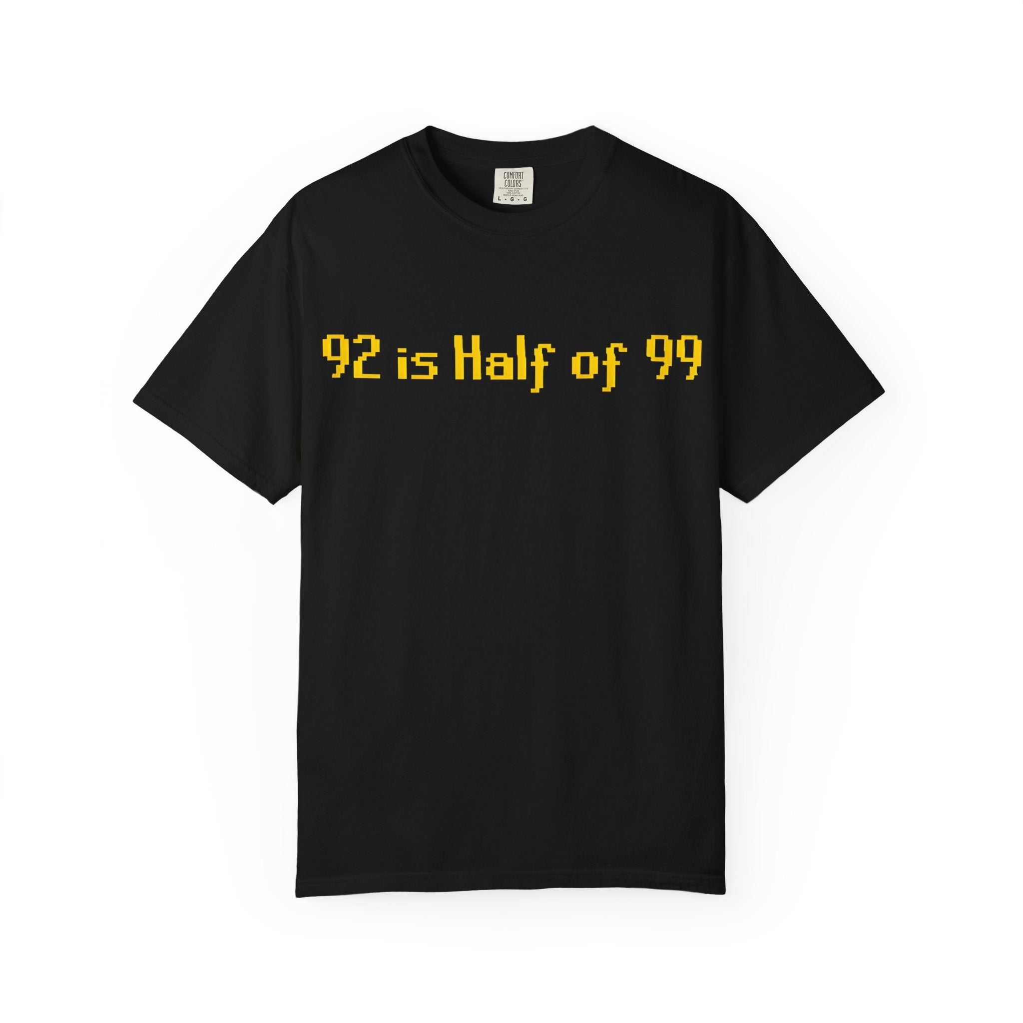 92 Is Half of 99 T-Shirt — Funny Math Retro Graphic Tee