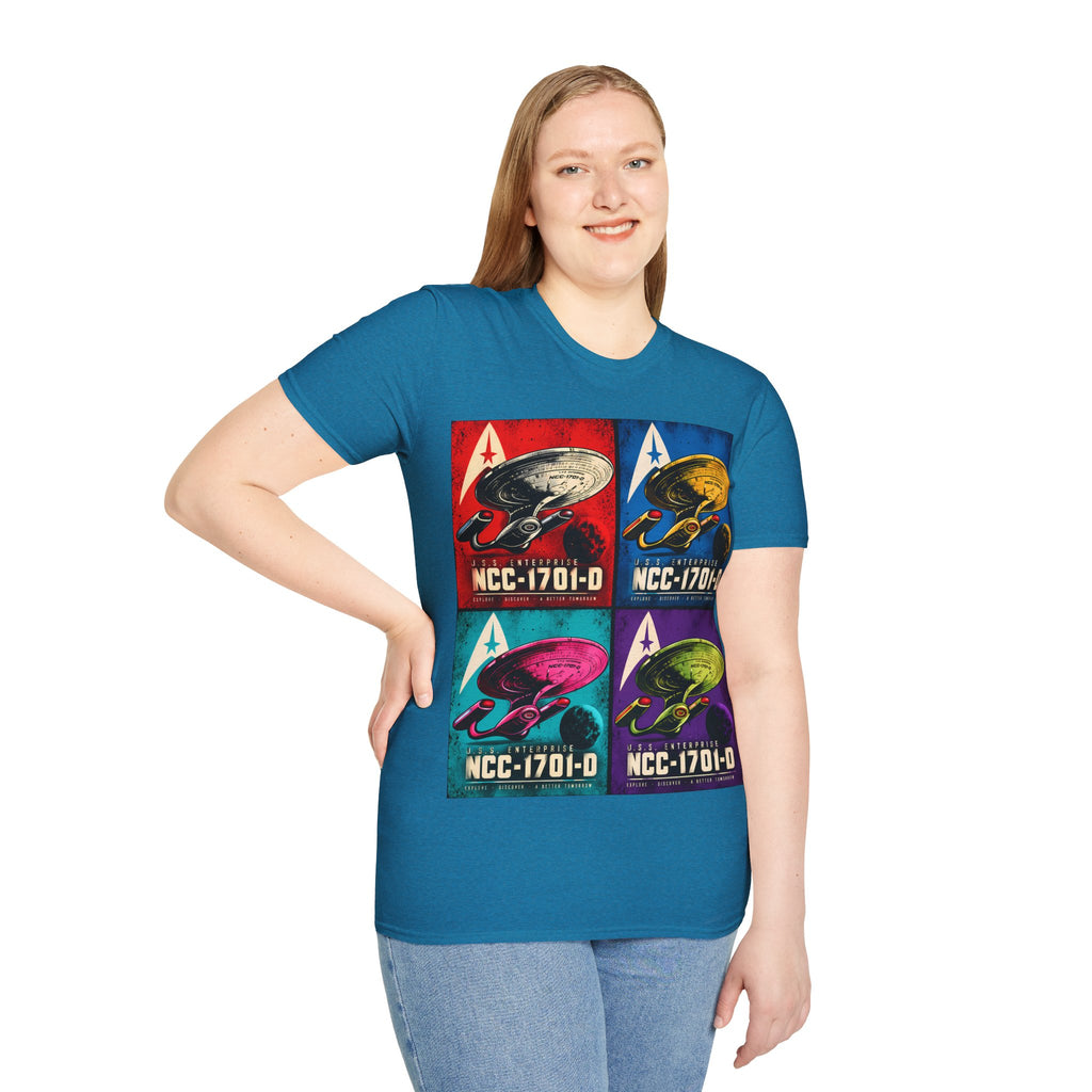 Starship NCC-1701-D Pop Art T-Shirt