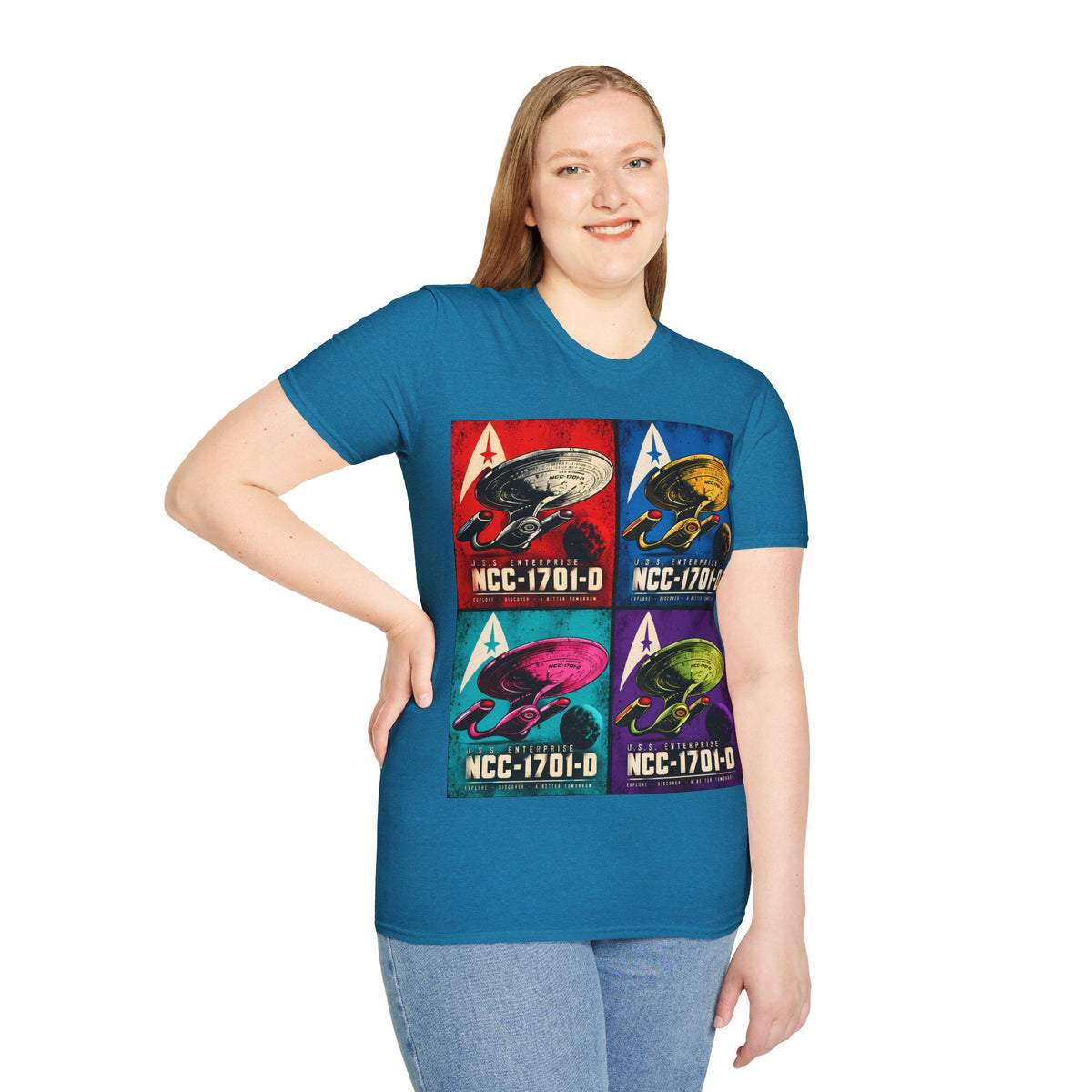 Starship NCC-1701-D Pop Art T-Shirt