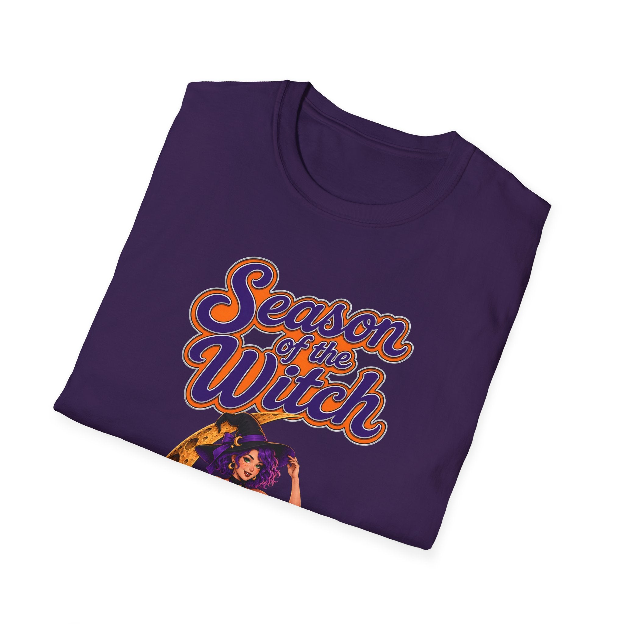 Season of the Witch T-Shirt — Retro Witch Graphic Tee for Halloween & Autumn