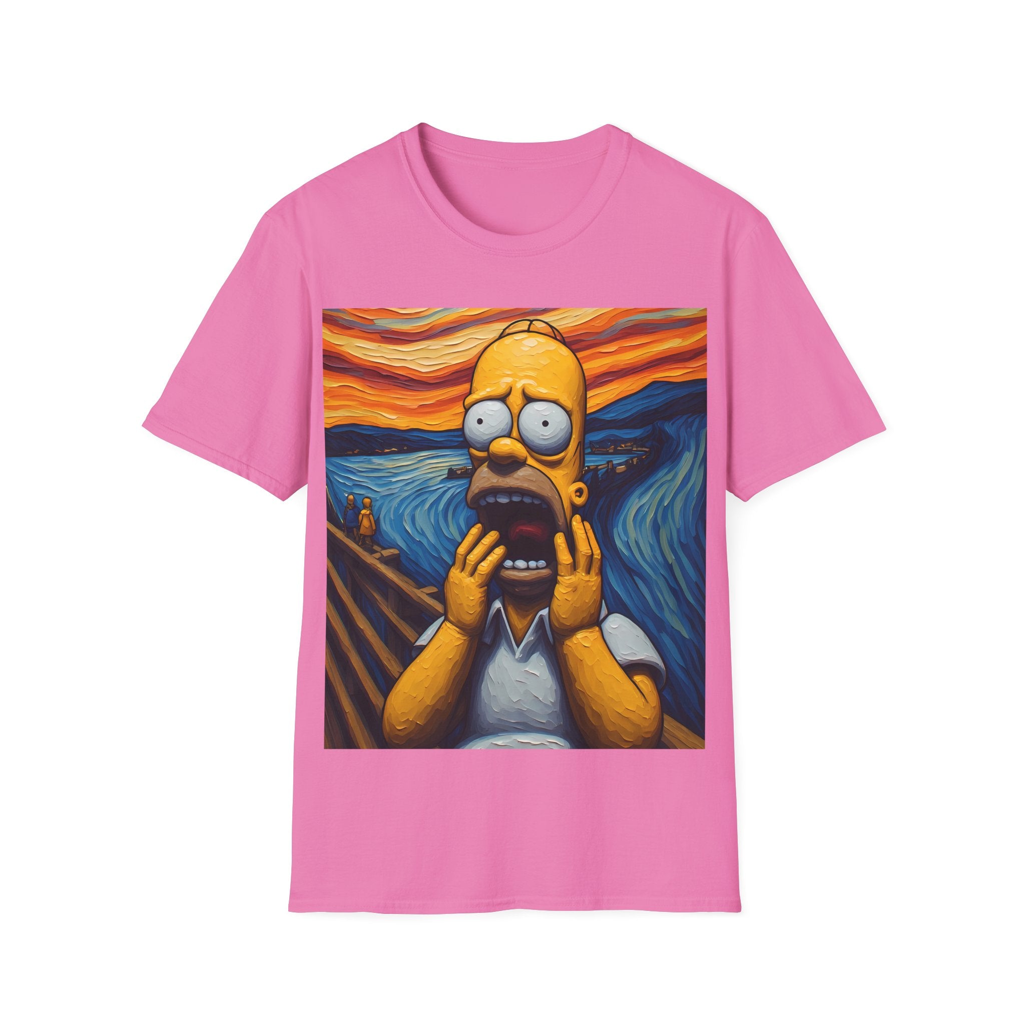 Homer Scream T-Shirt — Parody Pop Art Graphic Tee