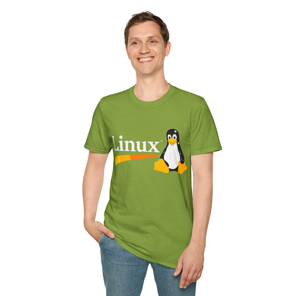 Linux Penguin Logo T‑Shirt — Retro Tech Tee for Developers & Open Source Fans