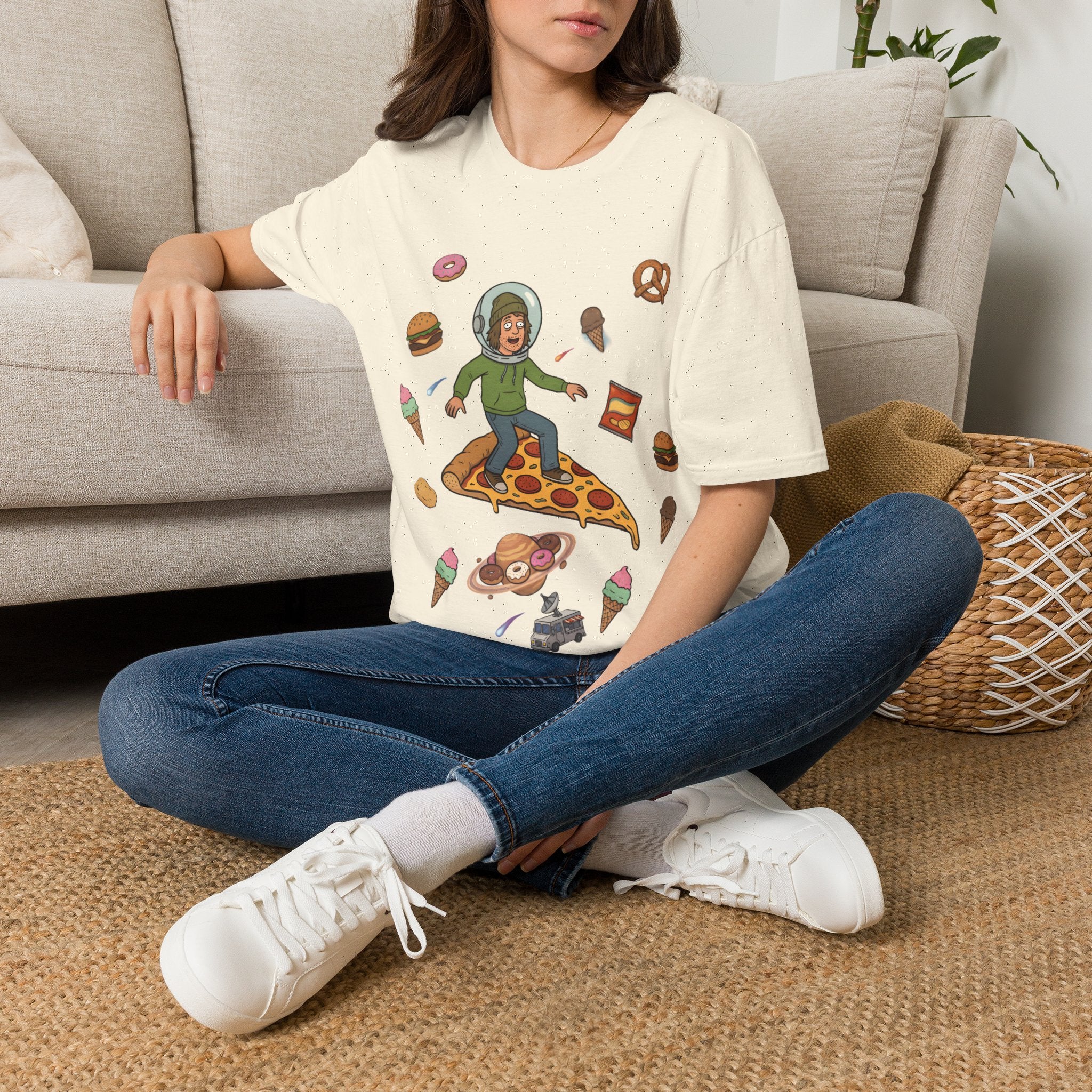 Pizza Ride - T-Shirt, Stoner / Weed Culture Stoner Design