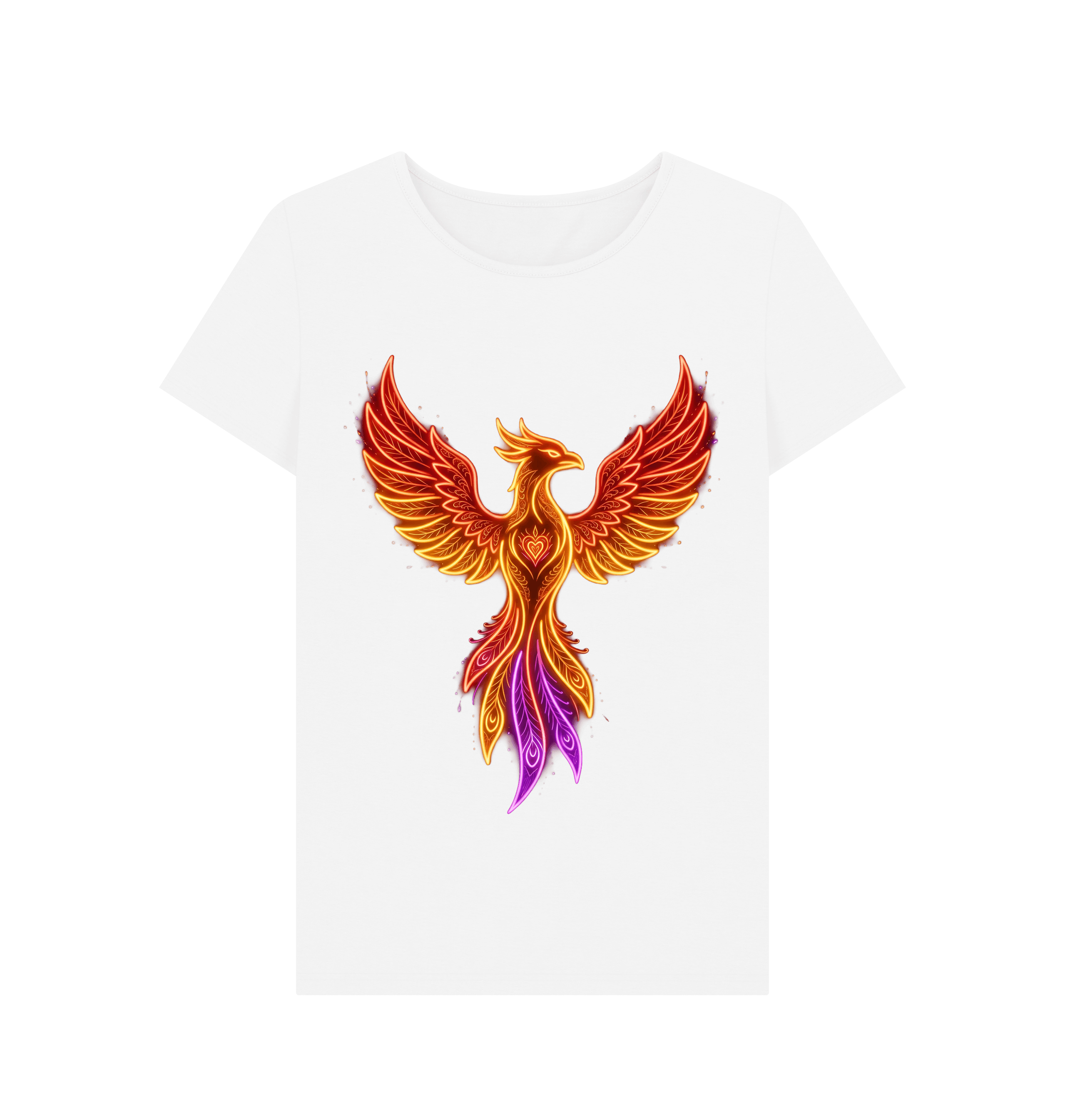 White Printed T-shirt Front