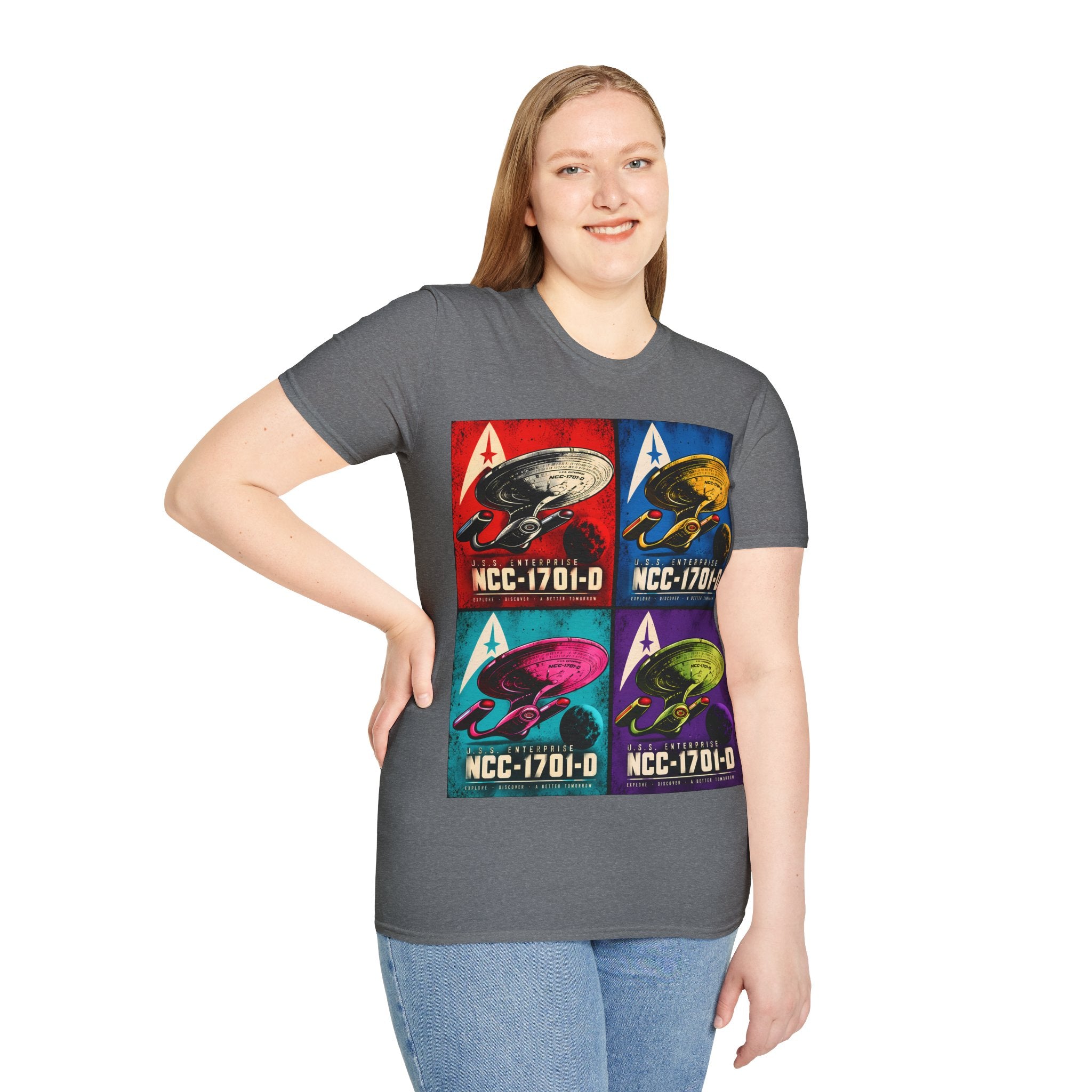 Starship NCC-1701-D Pop Art T-Shirt