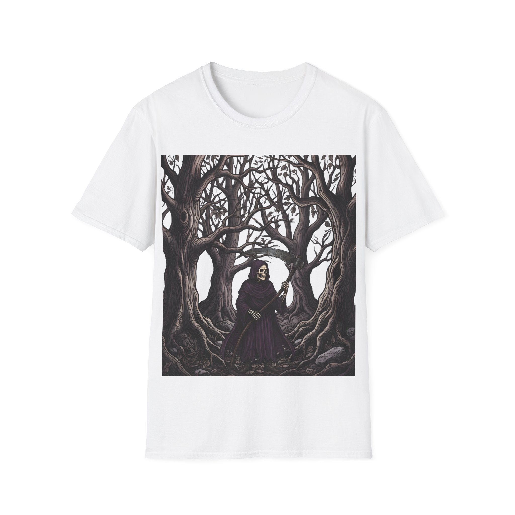Roam the Woods - T-Shirt, Gothic / Dark Fantasy Grim Reaper Design