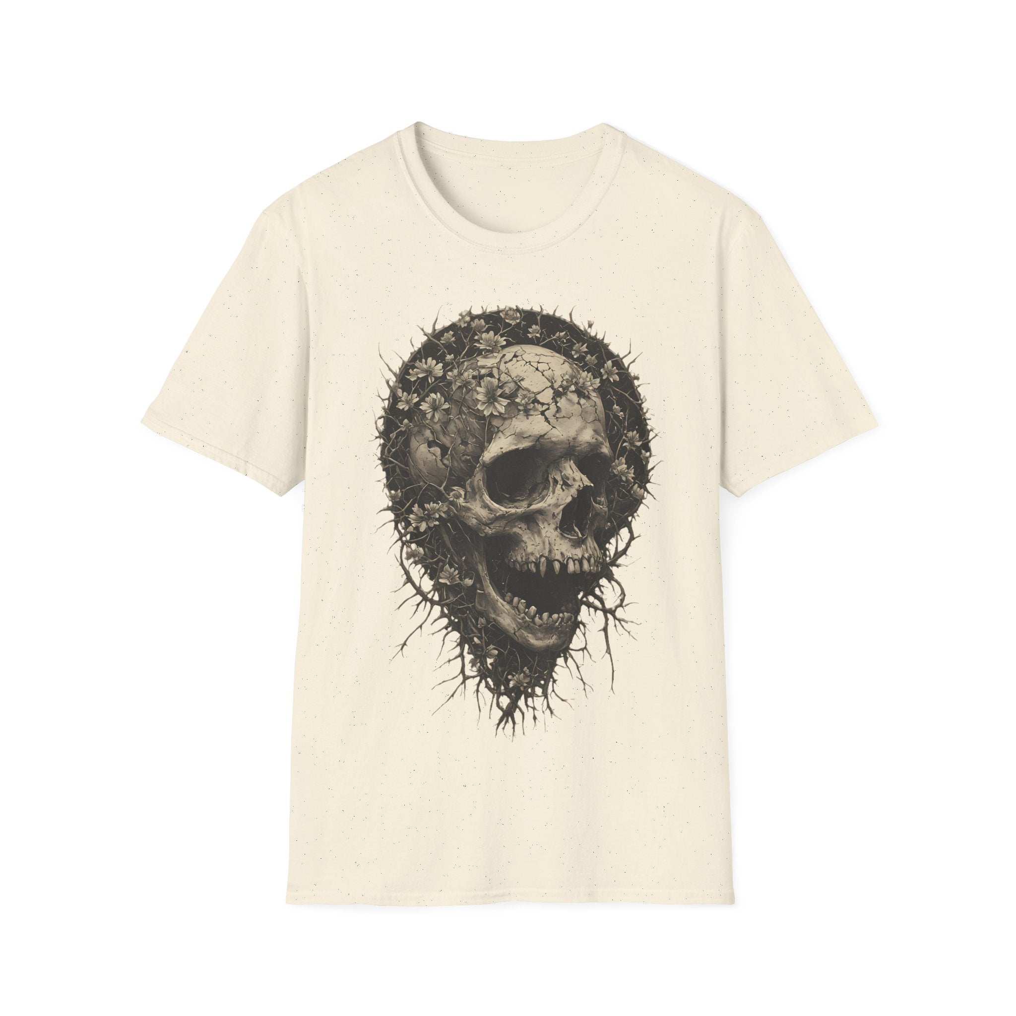 Floral Skull Graphic T-Shirt
