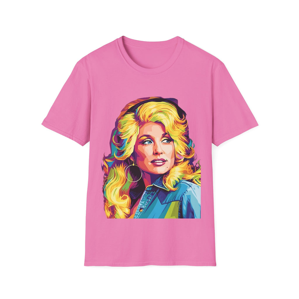 Retro Pop Art Dolly Parton Portrait T-Shirt