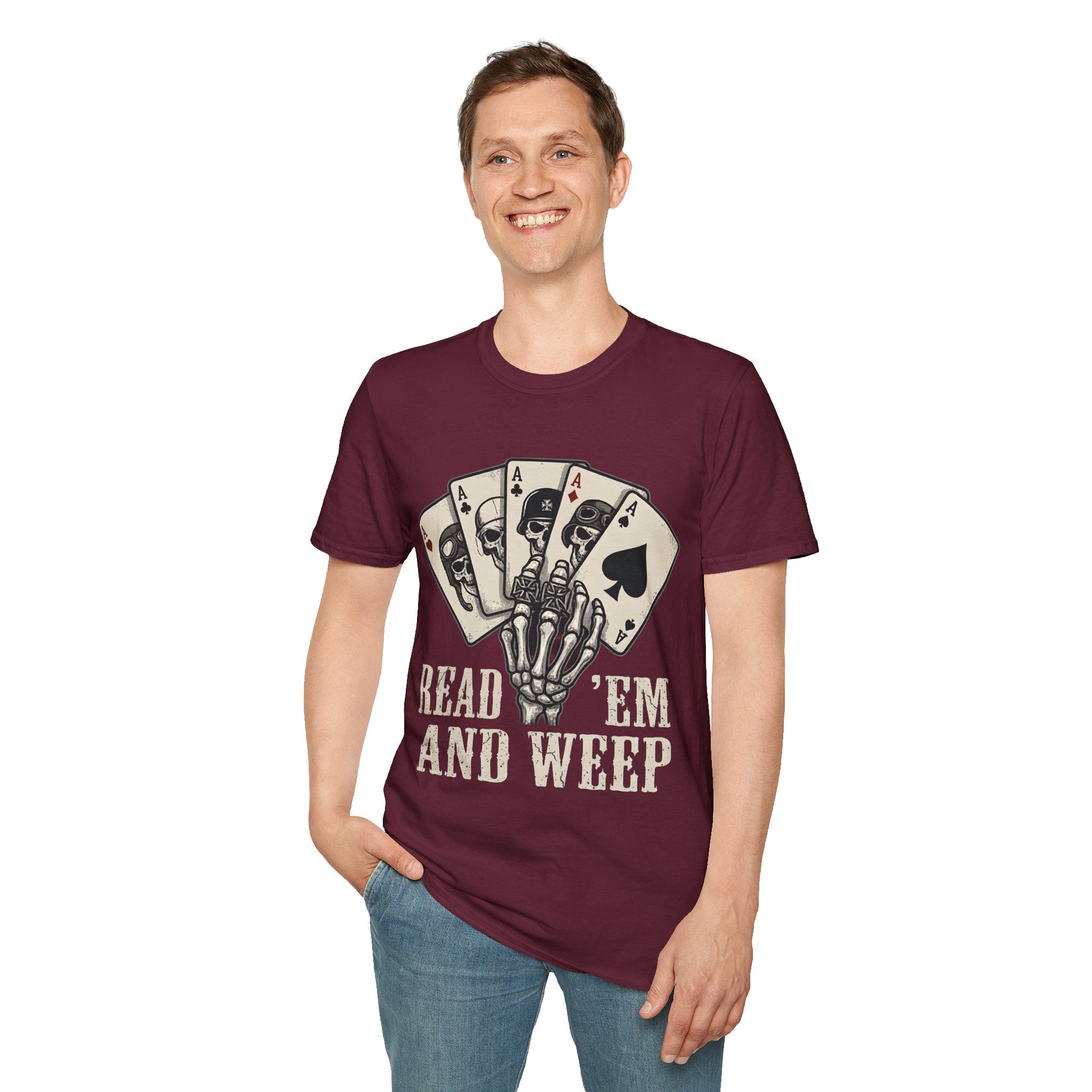 Motorhead Inspired Dead Mans Hand Again Poker / Gambler shirt