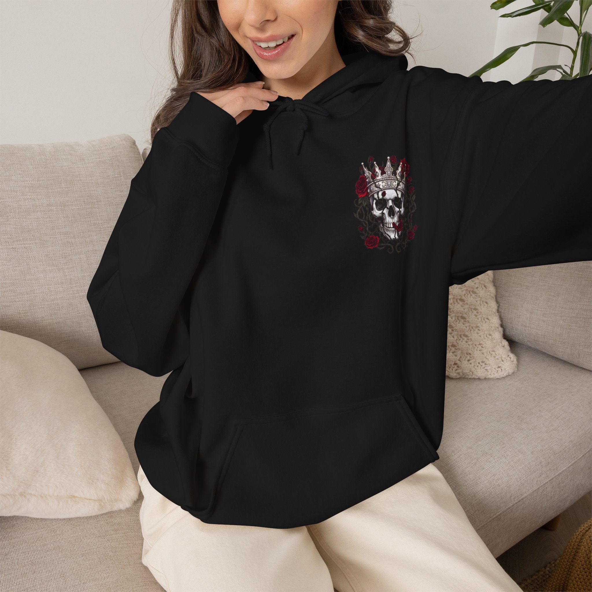 Weeping Angel - Gothic / Dark Fantasy Floral Angel Hoodie