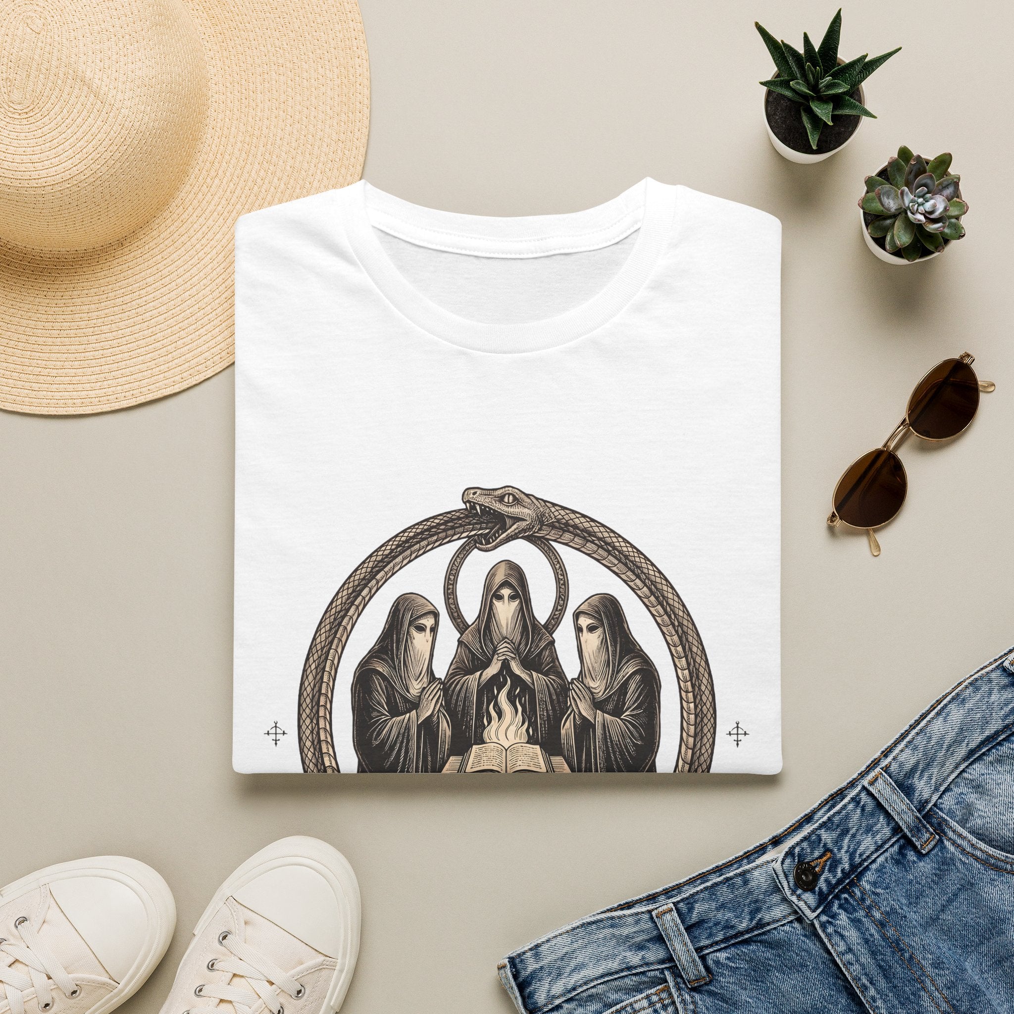 Ouroboros - T-Shirt, Gothic / Dark Fantasy Ourboros Design