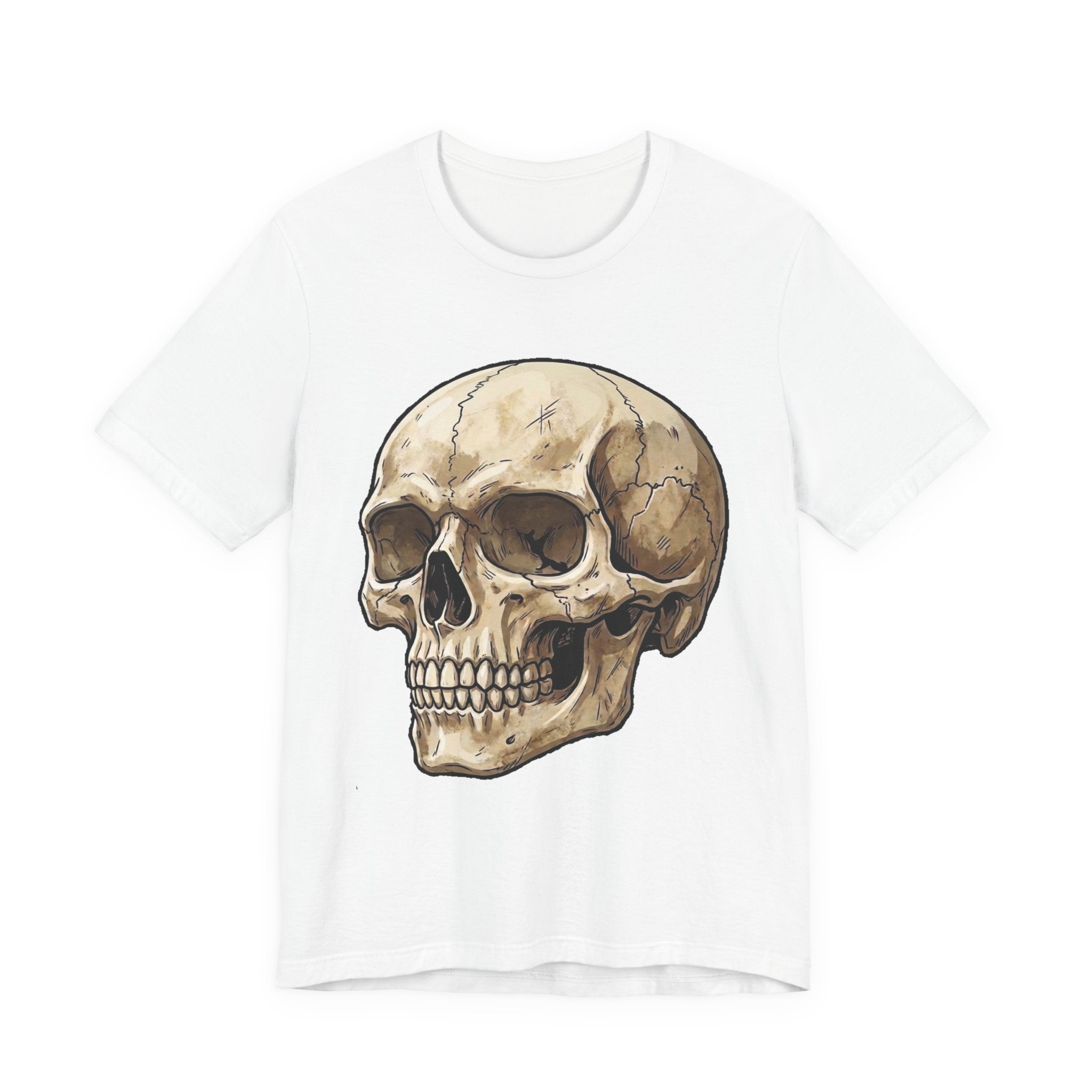 Skull Illustration T-Shirt — Vintage Anatomical Skull Tee