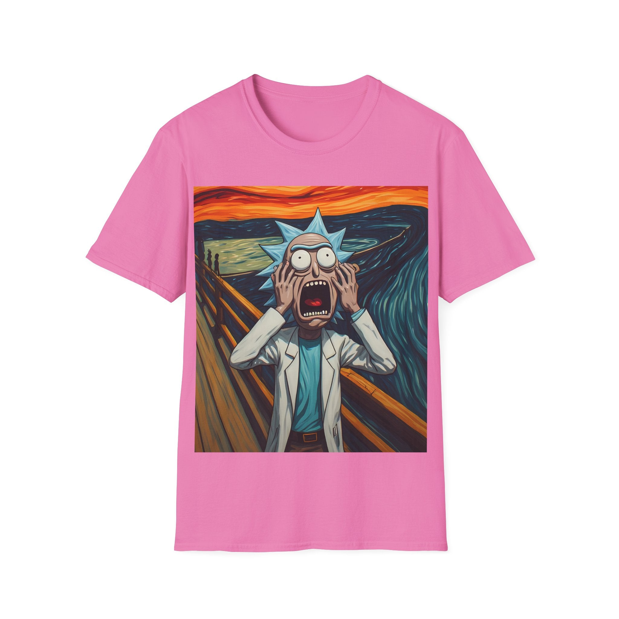 Rick Scream Tee — Rick and Morty Parody of The Scream T-Shirt