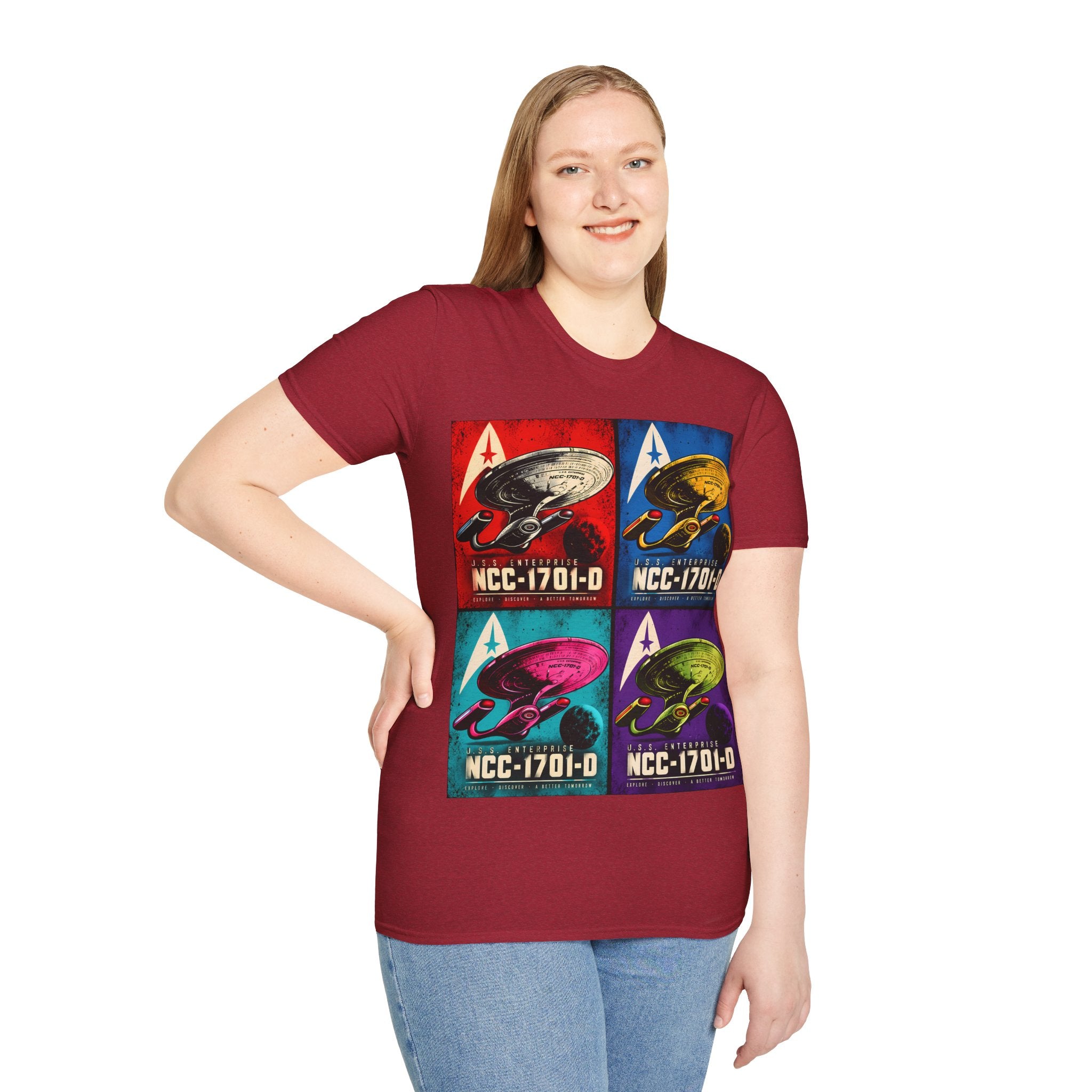 Starship NCC-1701-D Pop Art T-Shirt