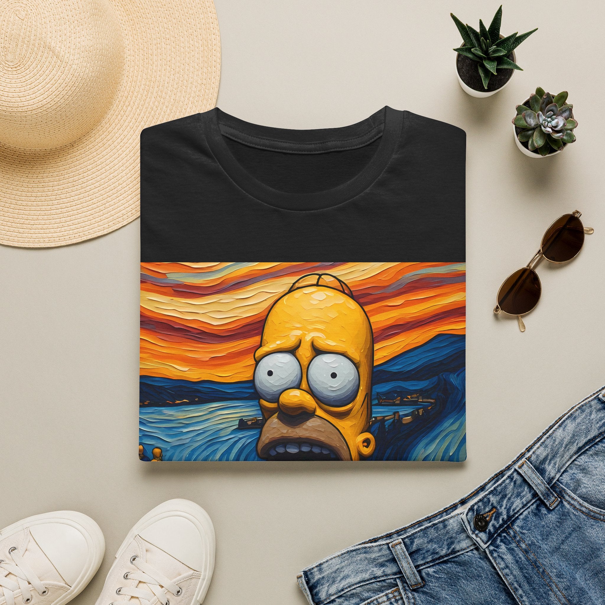 Homer Scream T-Shirt — Parody Pop Art Graphic Tee