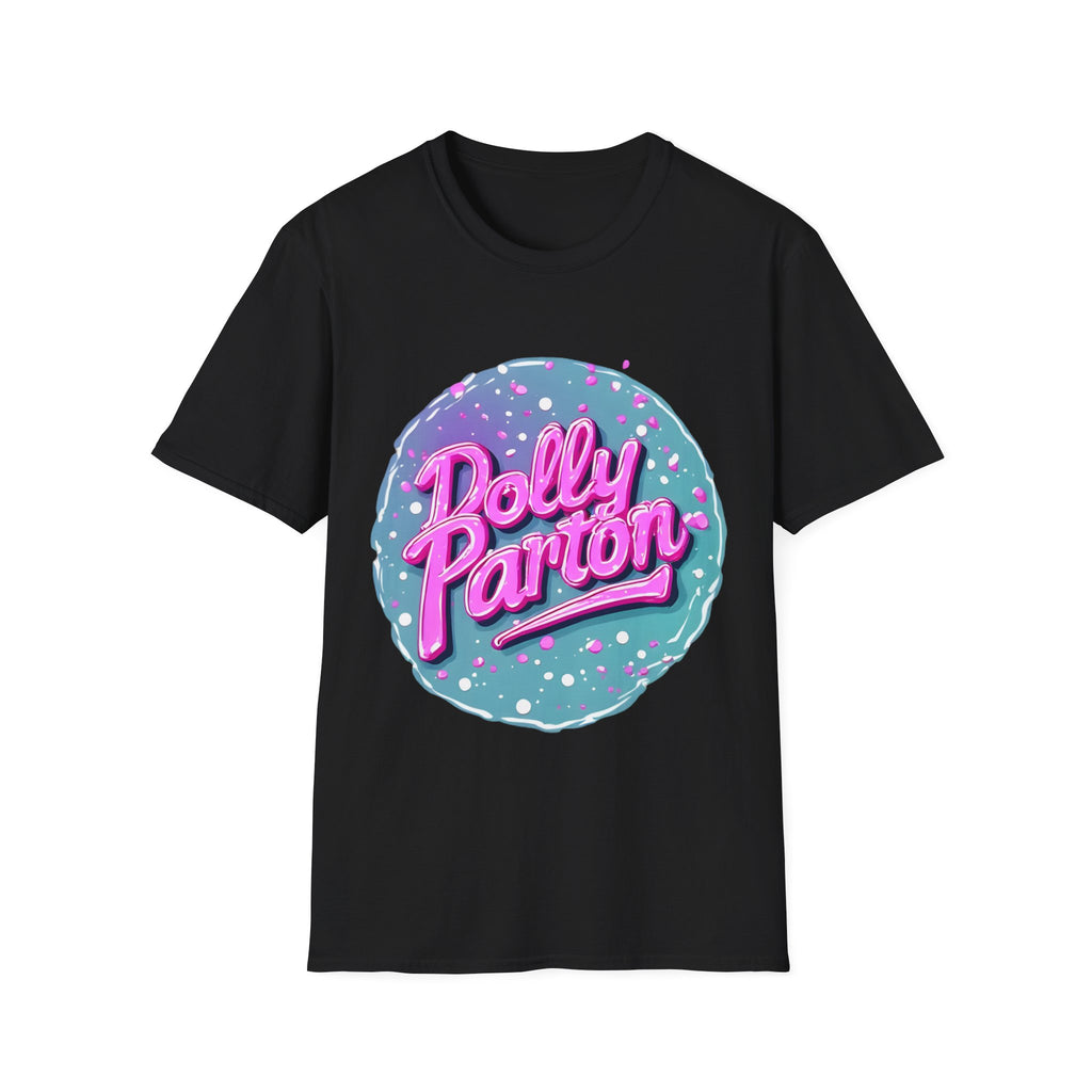 Dolly Parton Retro Neon Logo T‑Shirt