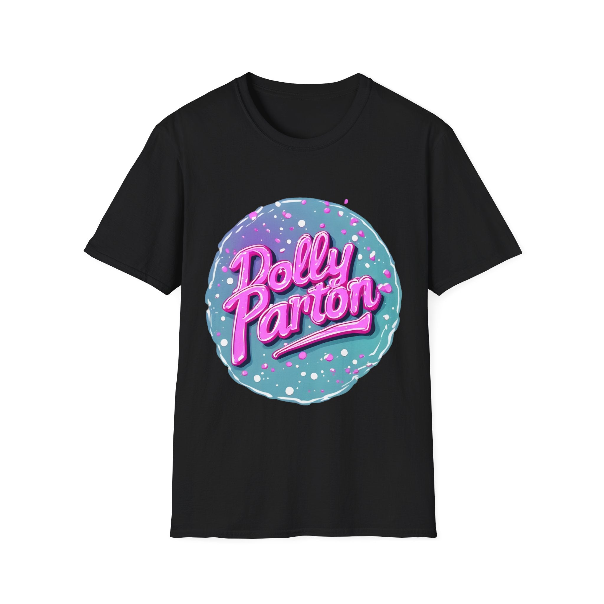 Dolly Parton Retro Neon Logo T‑Shirt