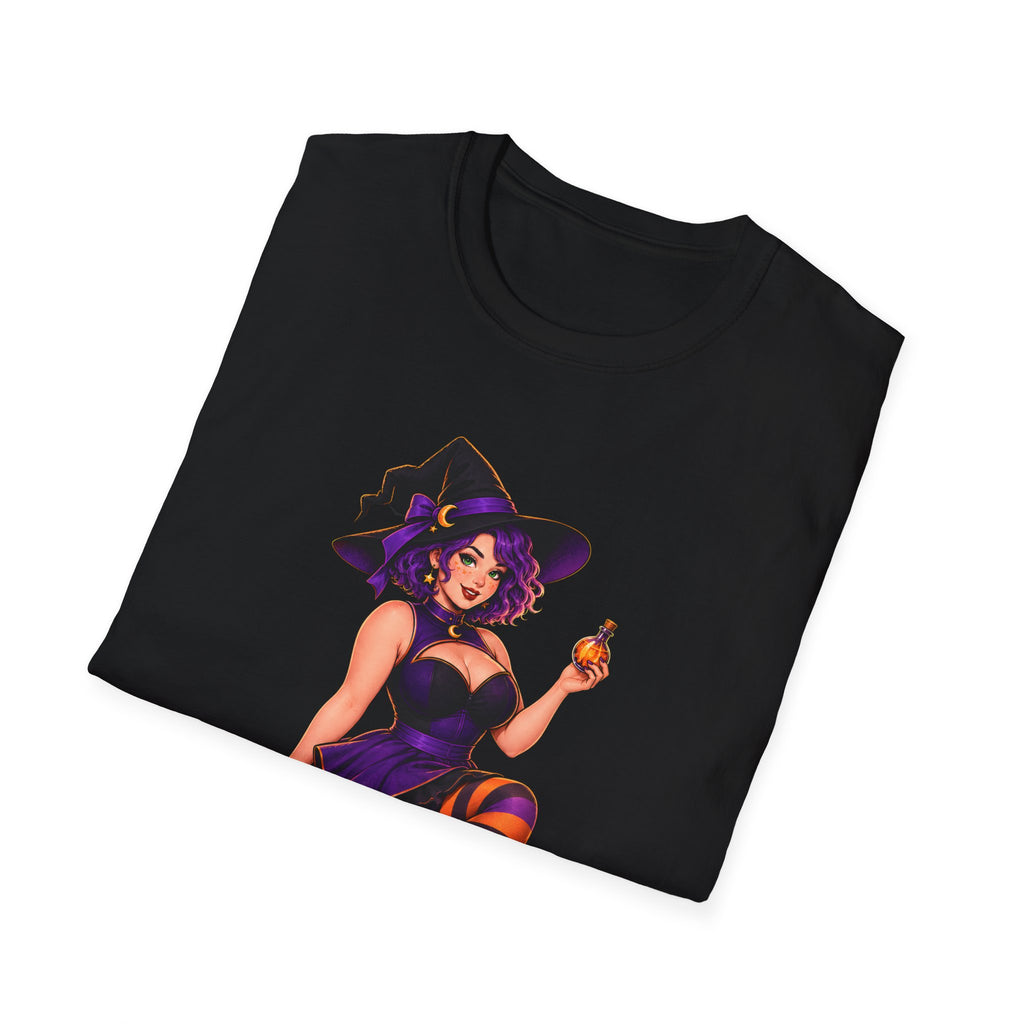 Witchy Halloween Pumpkin Witch T‑Shirt