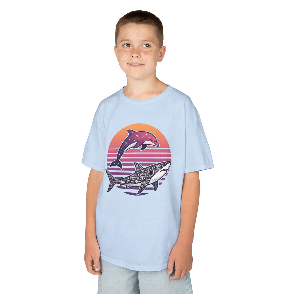 Celestial Sealife - T Shirt, Summer / Sea Life / Dolphins and Sharks