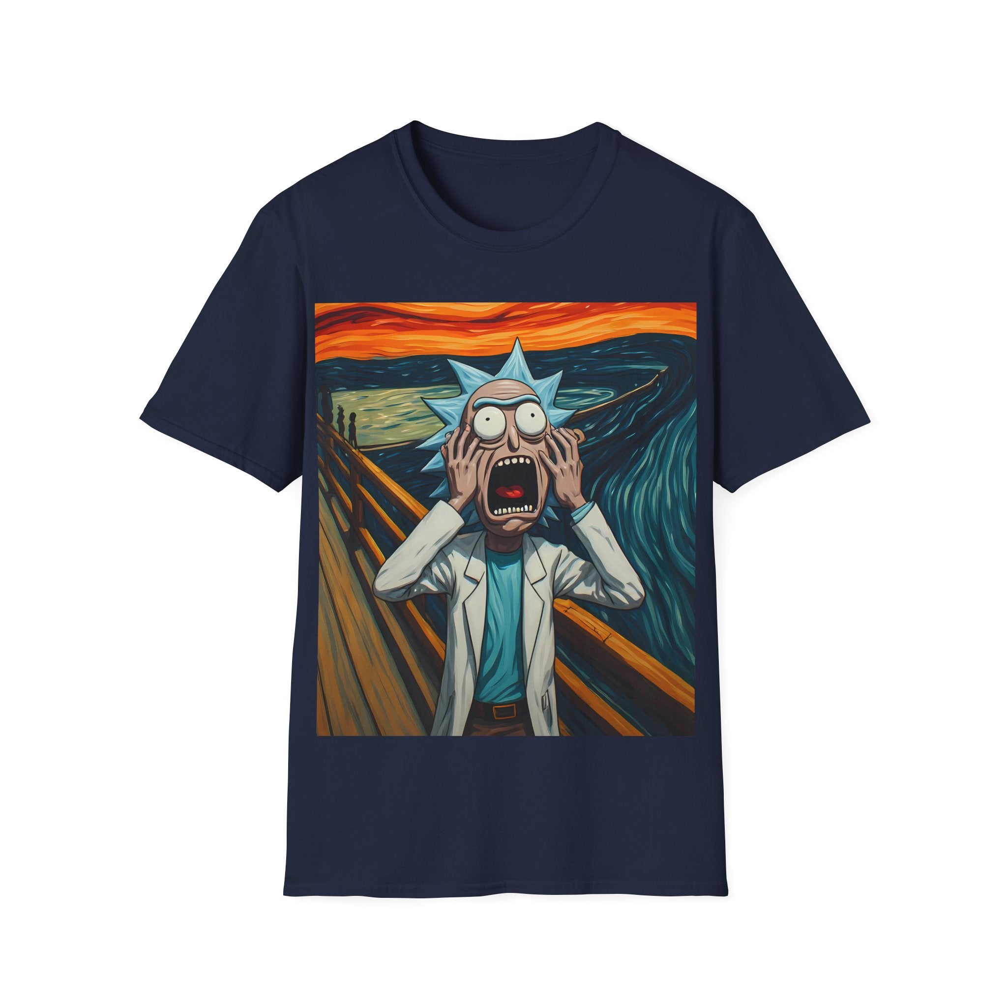 Rick Scream Tee — Rick and Morty Parody of The Scream T-Shirt