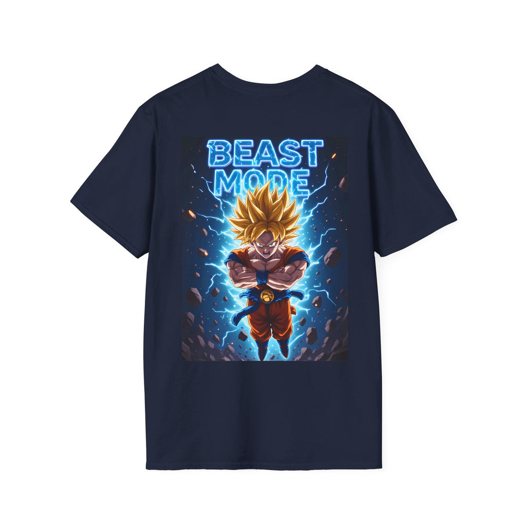 Goku Beast Mode Back Print T-Shirt — Anime Dragon Ball Fighter Tee