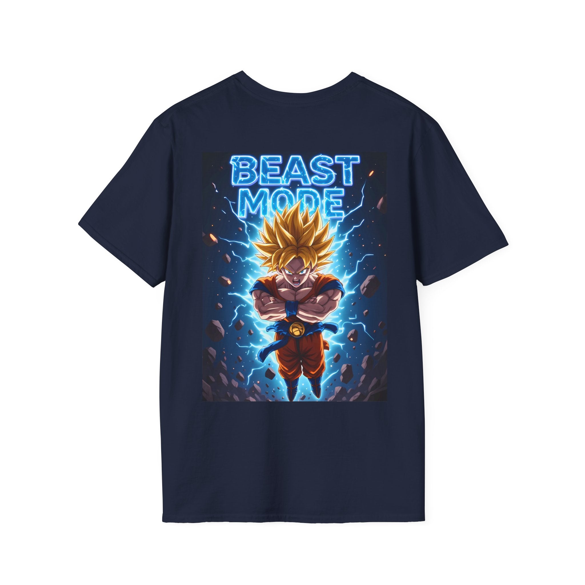 Goku Beast Mode Back Print T-Shirt — Anime Dragon Ball Fighter Tee