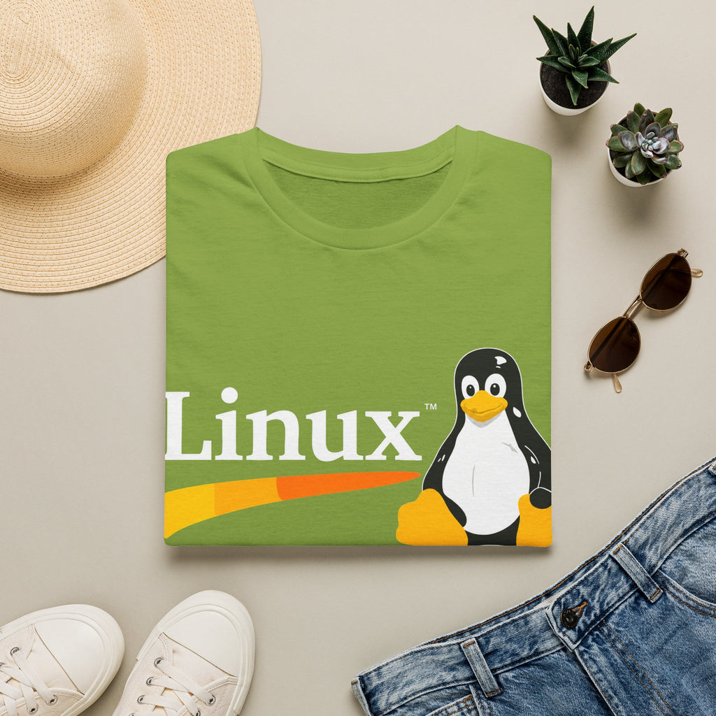 Linux Penguin Logo T‑Shirt — Retro Tech Tee for Developers & Open Source Fans