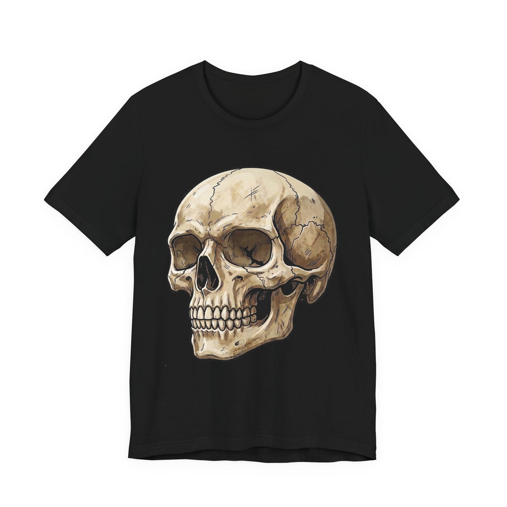 Skull Illustration T-Shirt — Vintage Anatomical Skull Tee