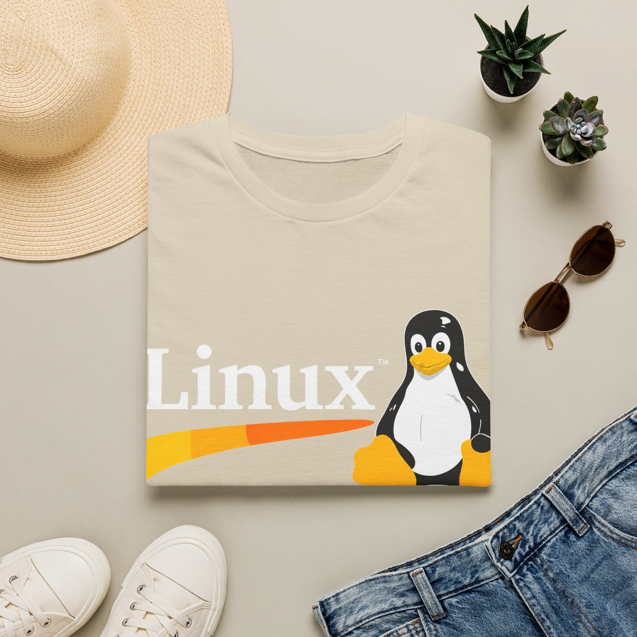 Linux Penguin Logo T‑Shirt — Retro Tech Tee for Developers & Open Source Fans