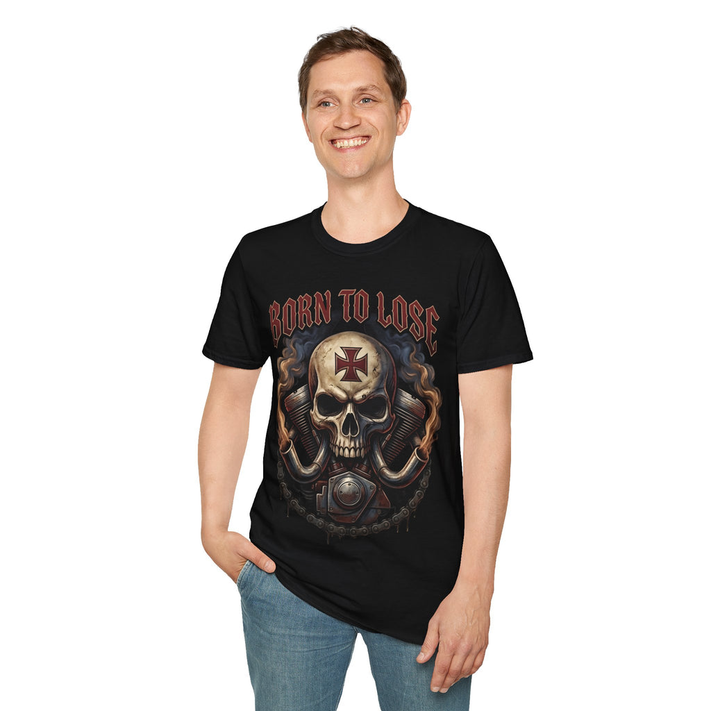 Born to Lose Motorhead Inspired Skull T-Shirt — Vintage Biker Rock Tee