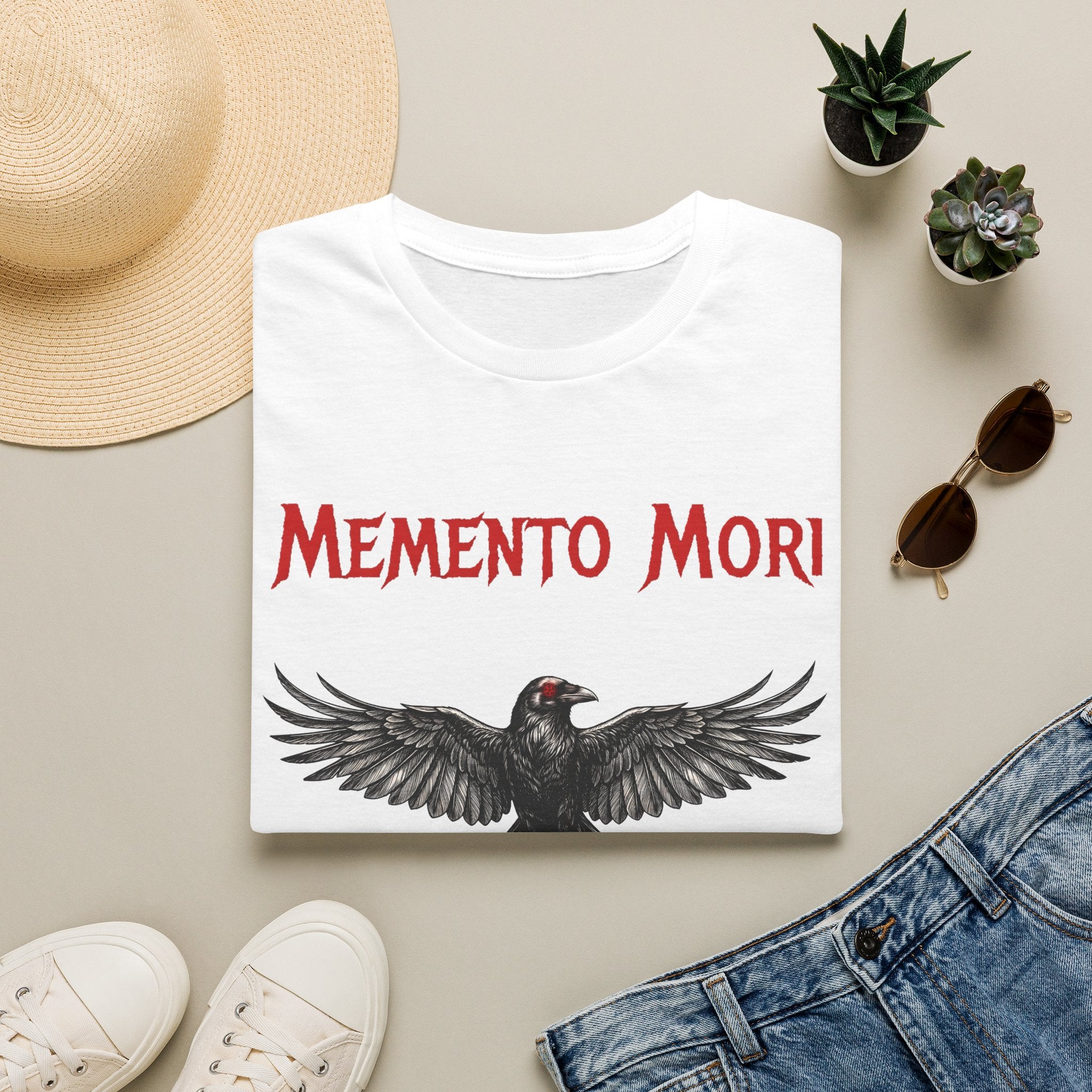 Momento Mori - Gothic / Dark Fantasy Crow T-Shirt