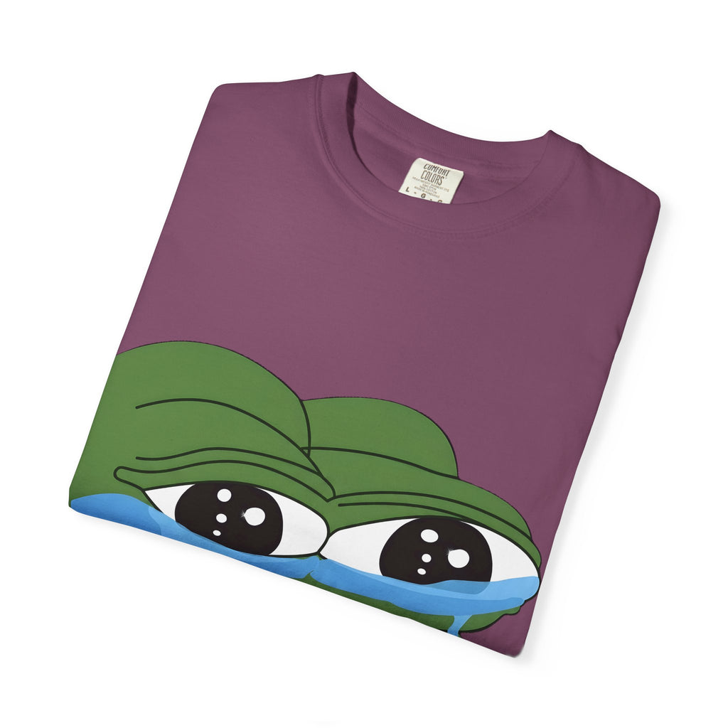 Pepe Crying Face T-Shirt — Meme Graphic Tee