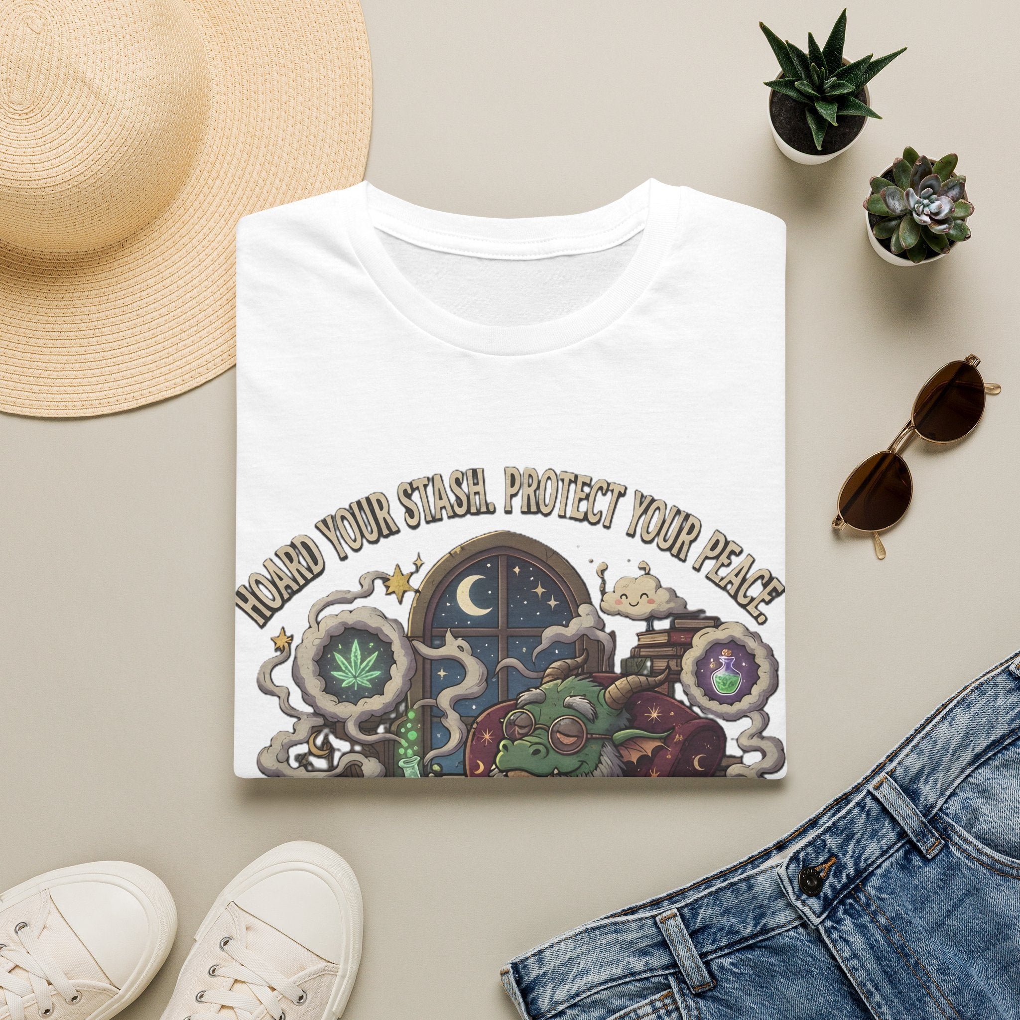 Dragon Stoner - 'Always Keep It Lit' - Psychedelic Chill Graphic Tee