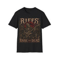 Riffs Raise the Dead Guitar Skull Tee