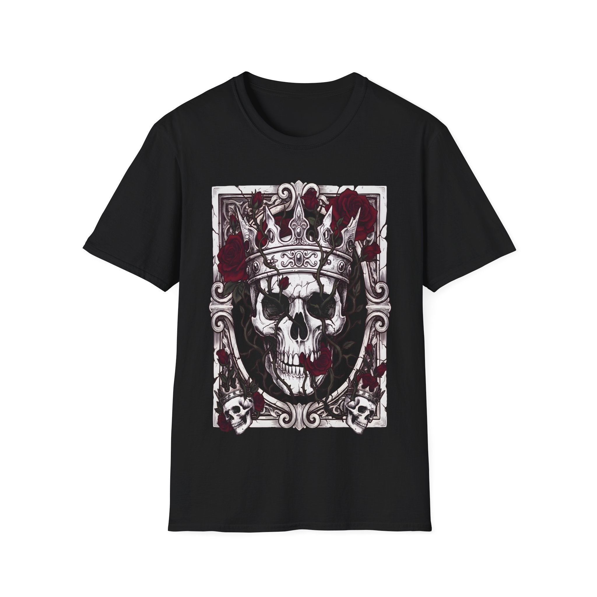 The Briar King - T-Shirt, Gothic / Dark Fantasy Skulls & Roses Design