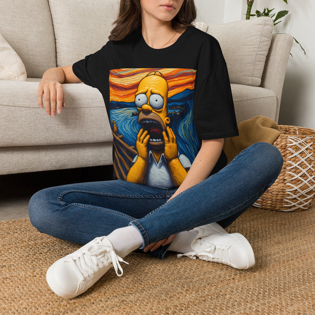 Homer Scream T-Shirt — Parody Pop Art Graphic Tee