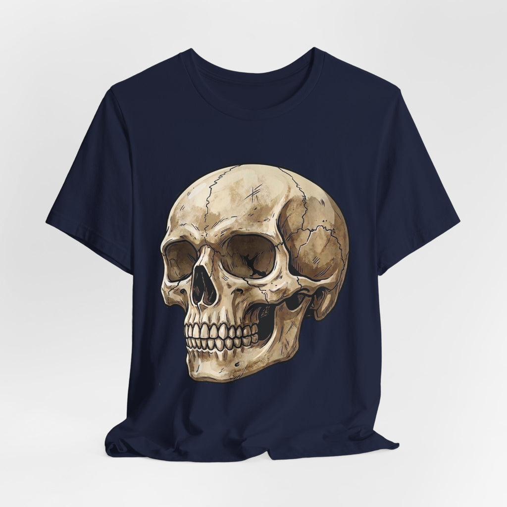 Skull Illustration T-Shirt — Vintage Anatomical Skull Tee