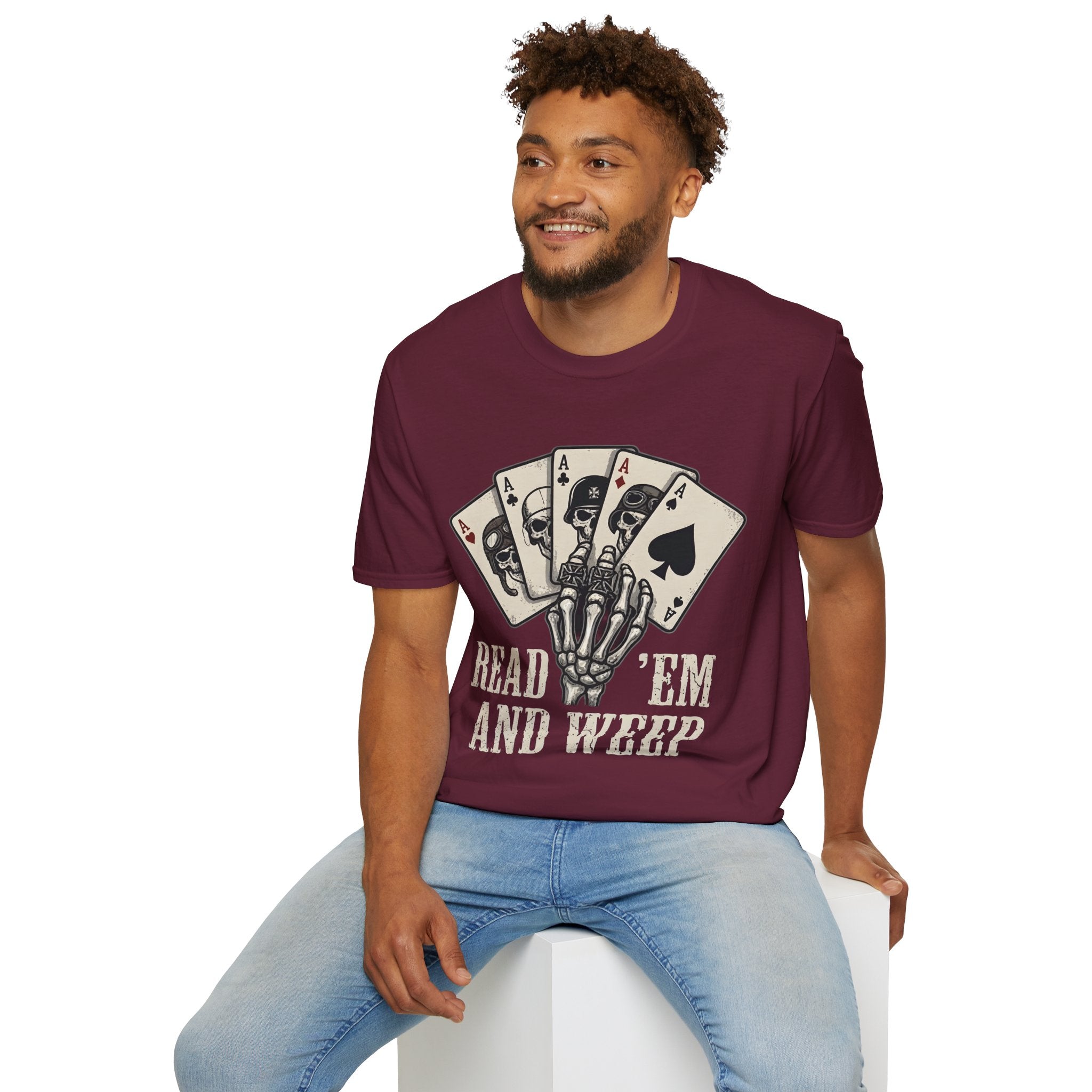 Motorhead Inspired Dead Mans Hand Again Poker / Gambler shirt