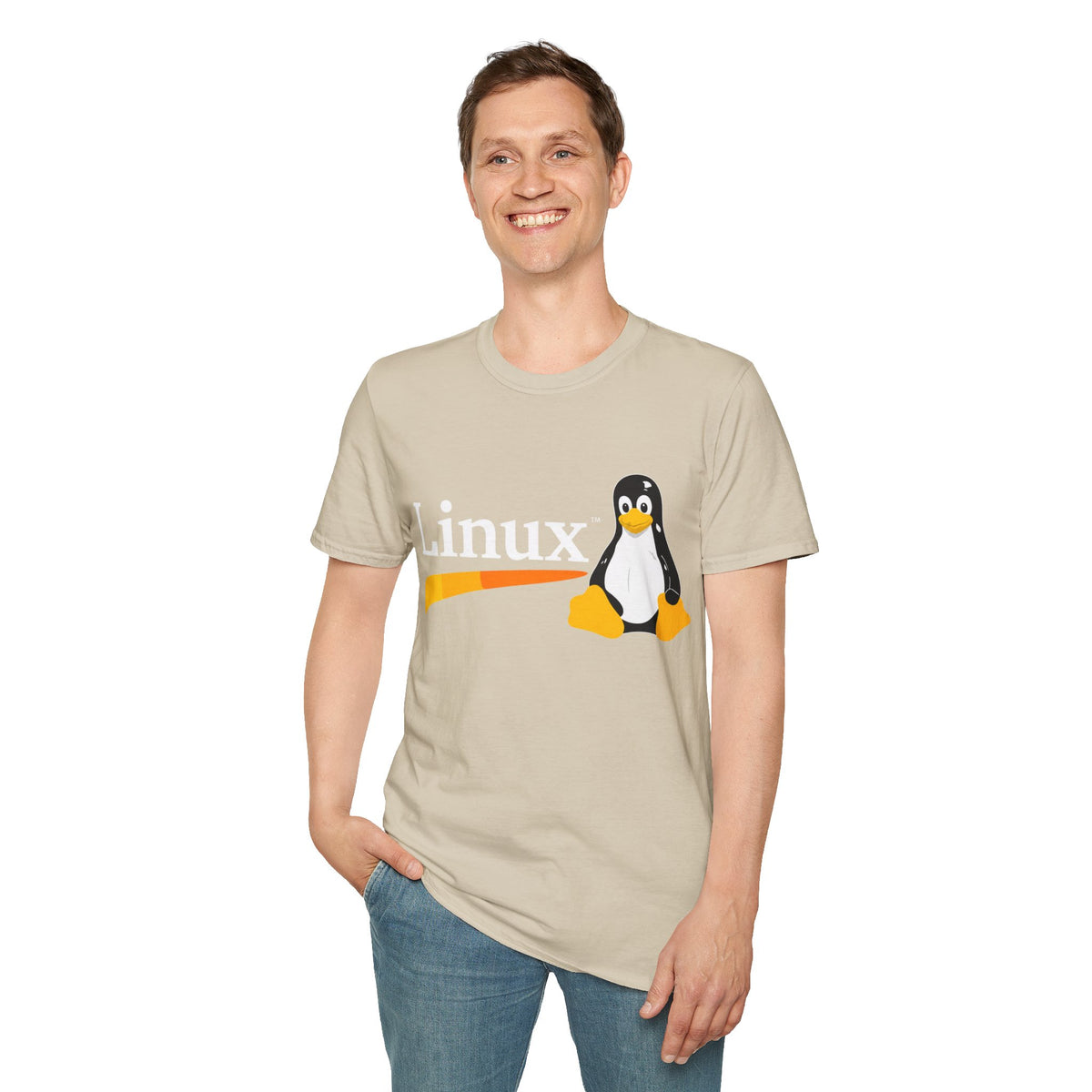 Linux Penguin Logo T‑Shirt — Retro Tech Tee for Developers & Open Source Fans