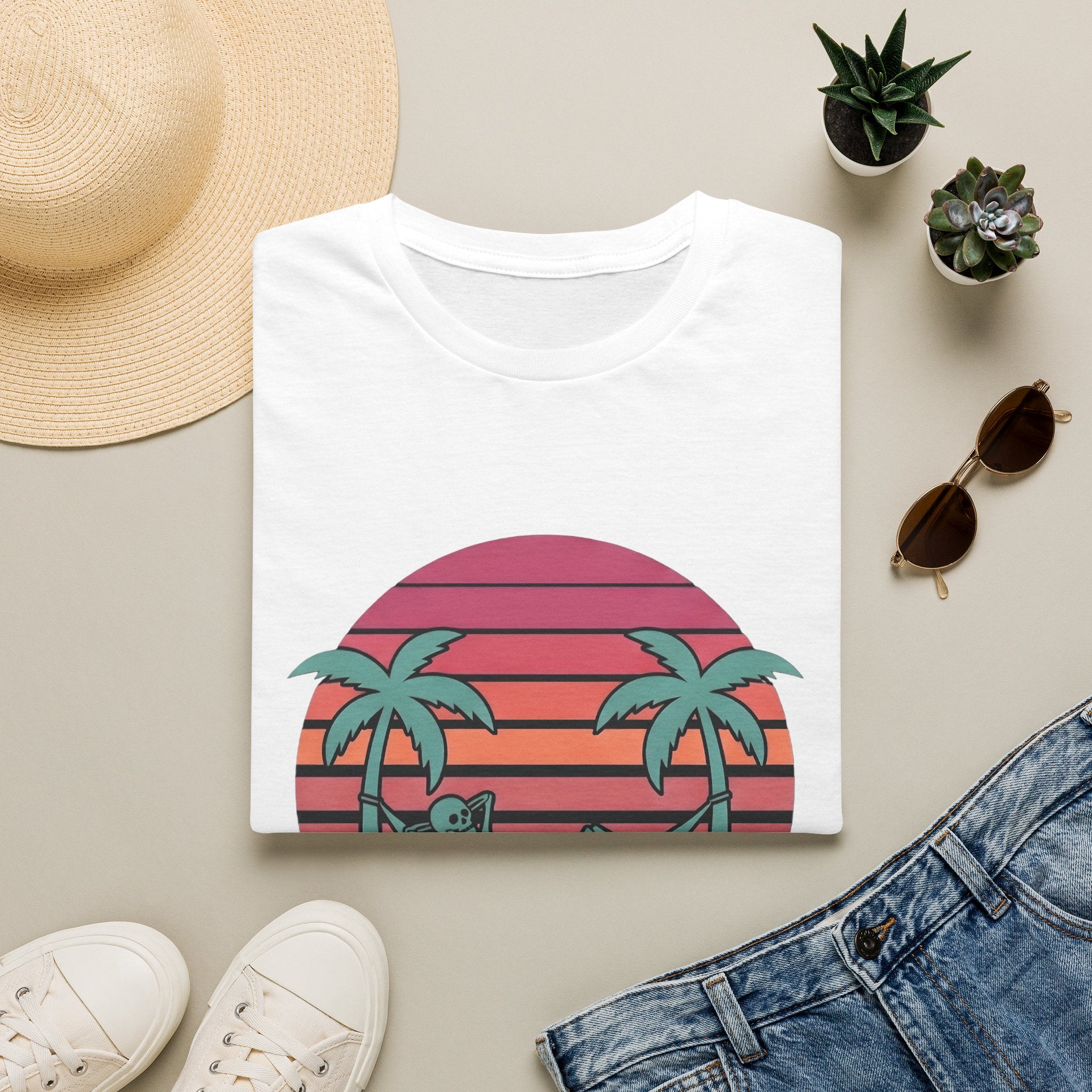 Skele' - T-Shirt, Summer / Holiday Skeleton Design
