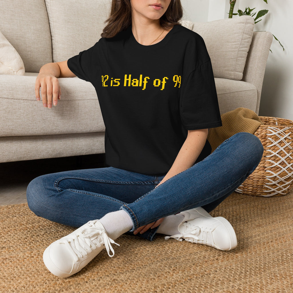 92 is Half of 99 - T-Shirt, Gamer / Gaming Humor Gamer Design