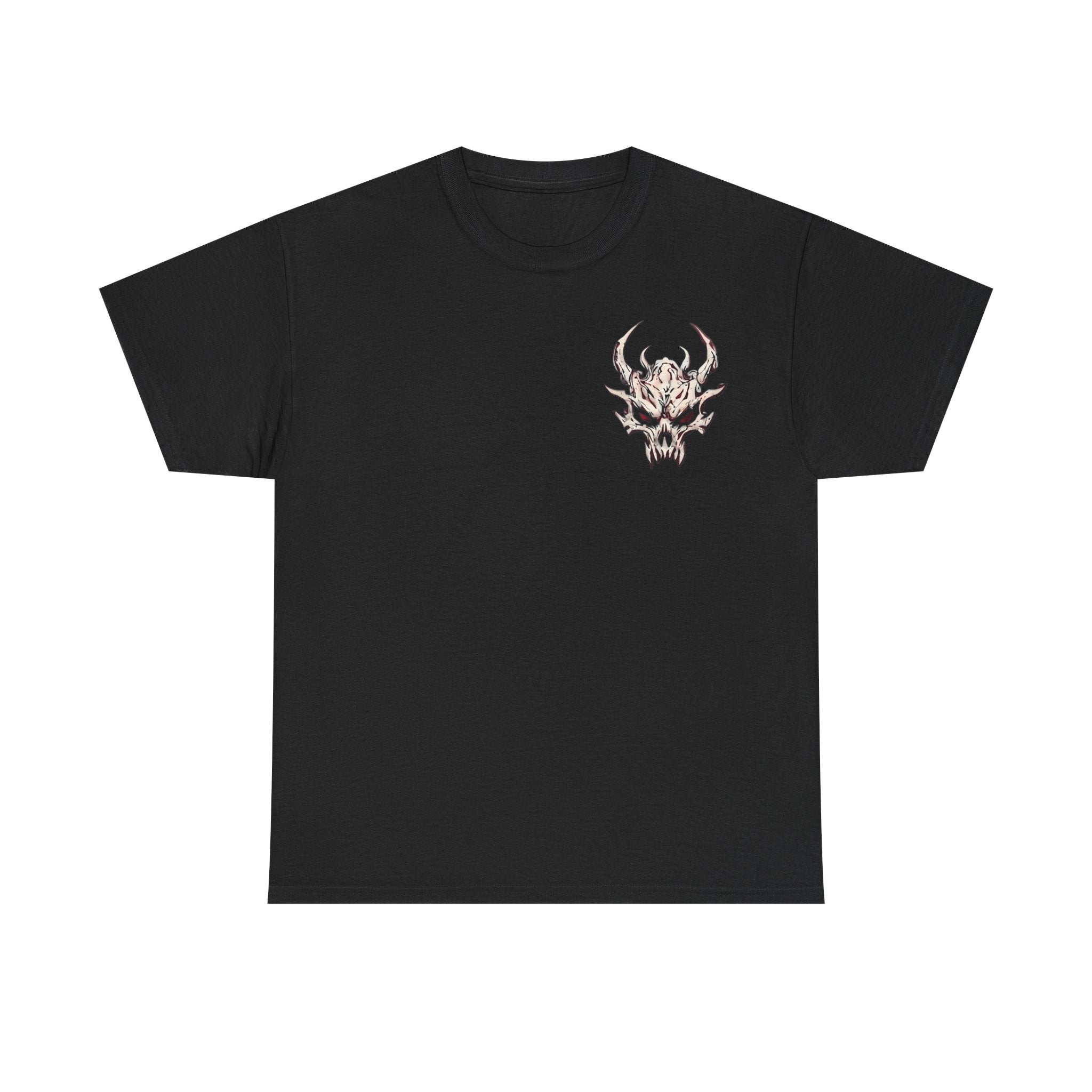 Vessel of Hatred — Gothic Skull & Flames Graphic T-Shirt