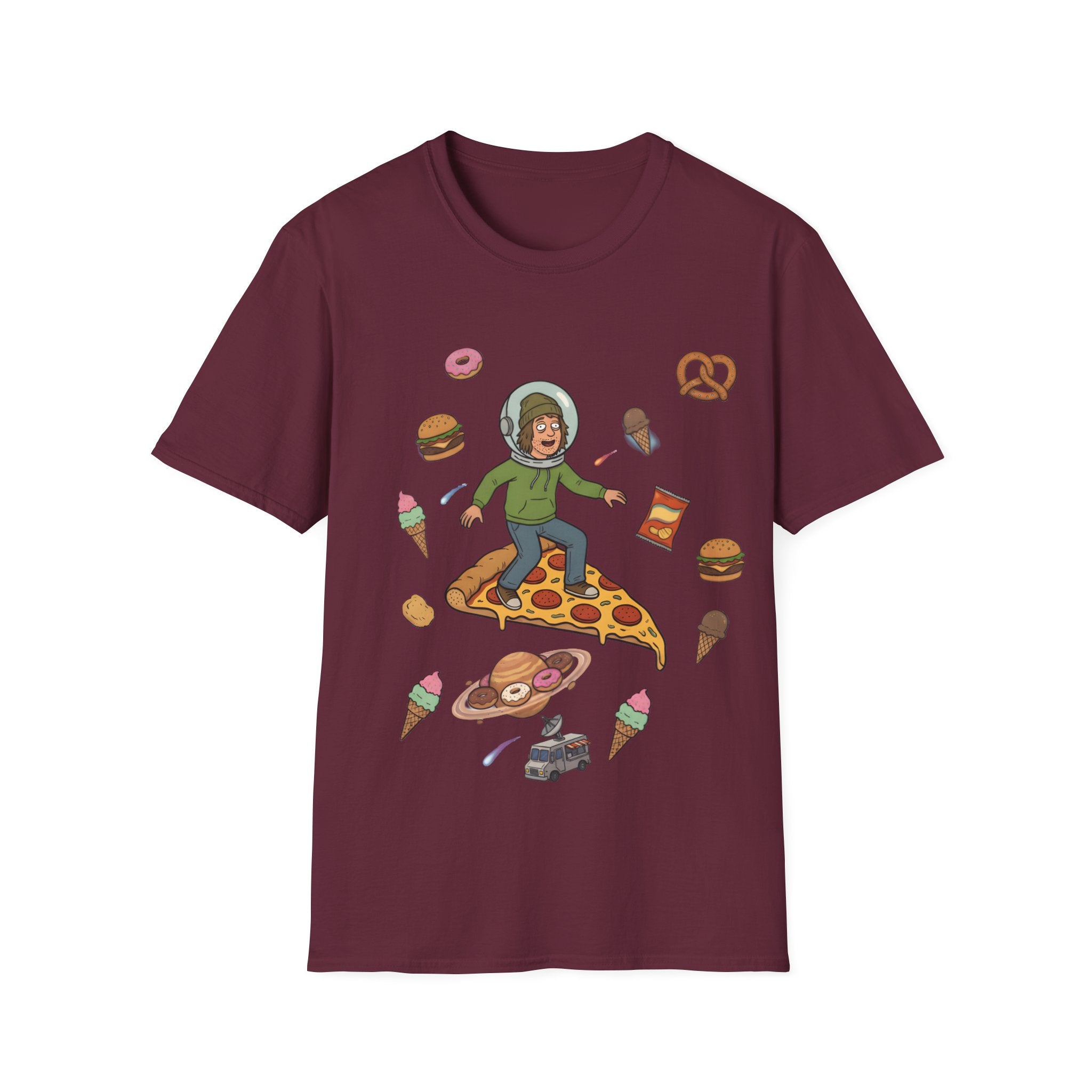 Pizza Ride - T-Shirt, Stoner / Weed Culture Stoner Design