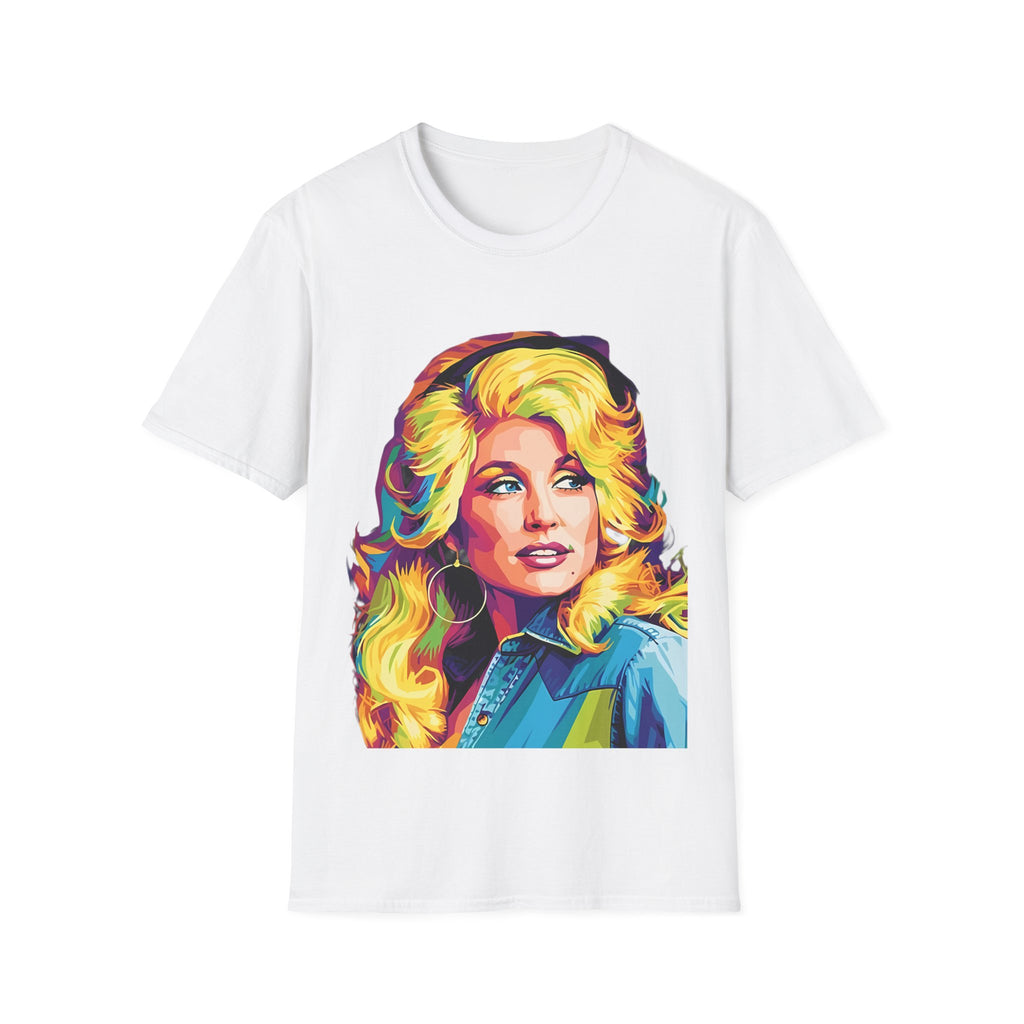 Retro Pop Art Dolly Parton Portrait T-Shirt