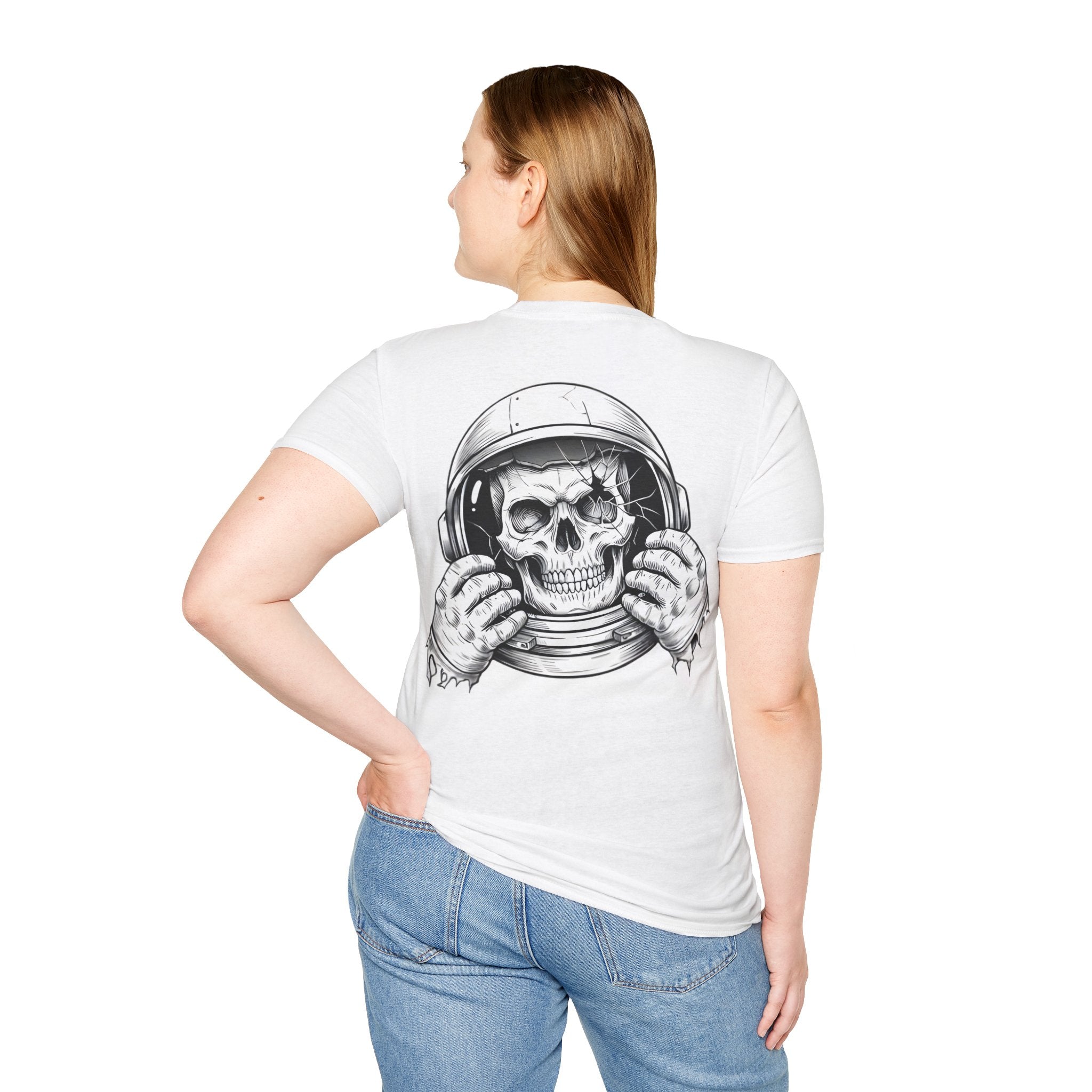 Astronaut Skull Tee — Dark Edgy Space Graphic T-Shirt