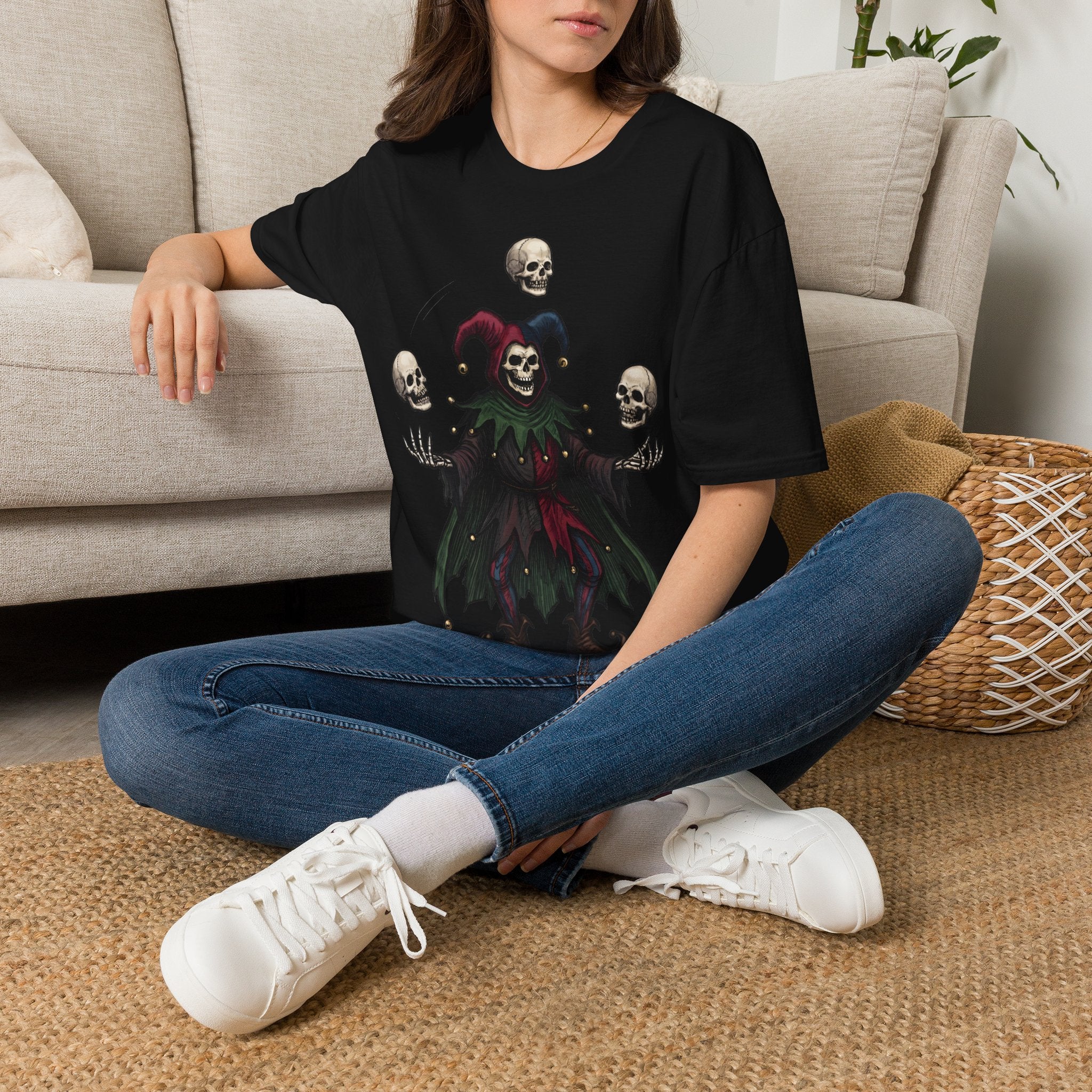 Juggling with Death - Gothic / Dark Fantasy Skeleton T-Shirt