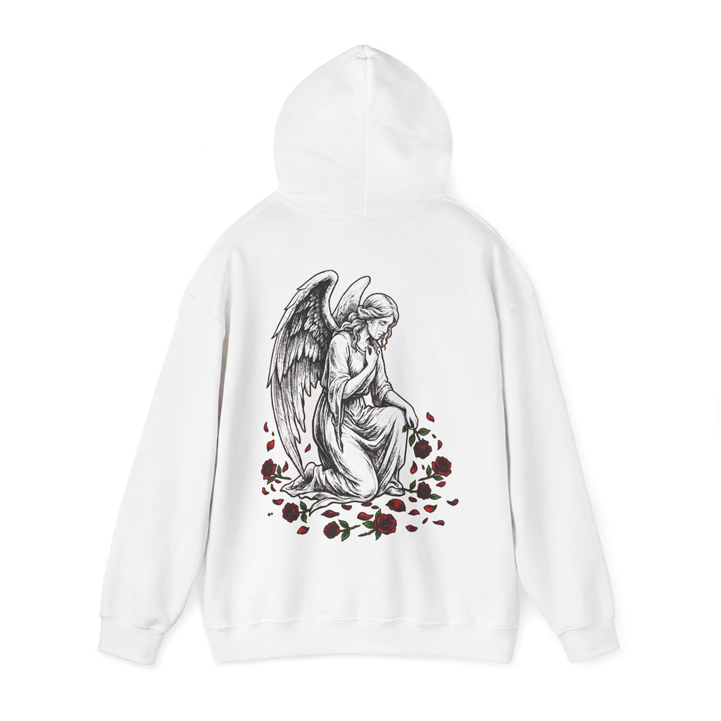 Weeping Angel - Gothic / Dark Fantasy Floral Angel Hoodie