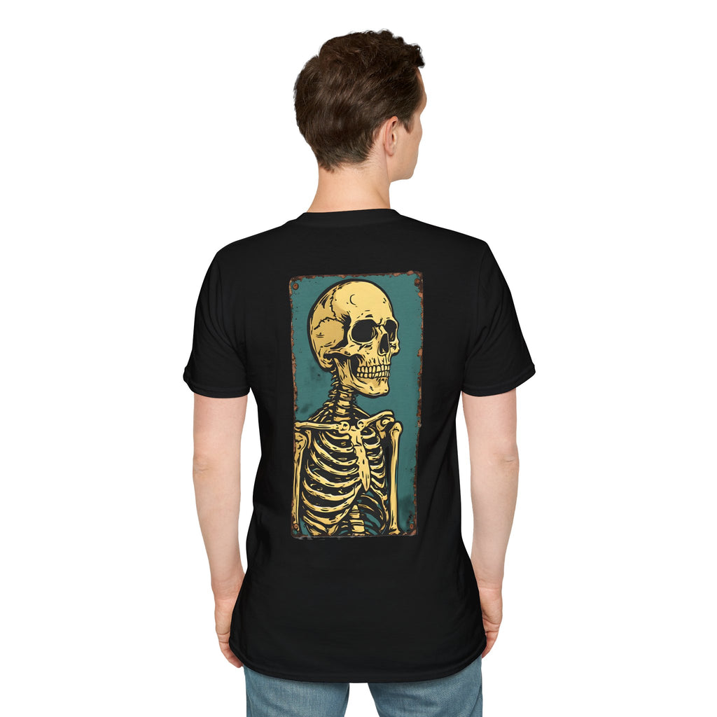 Minimal Black Tee — Classic Everyday T-Shirt with Skele' Back Logo