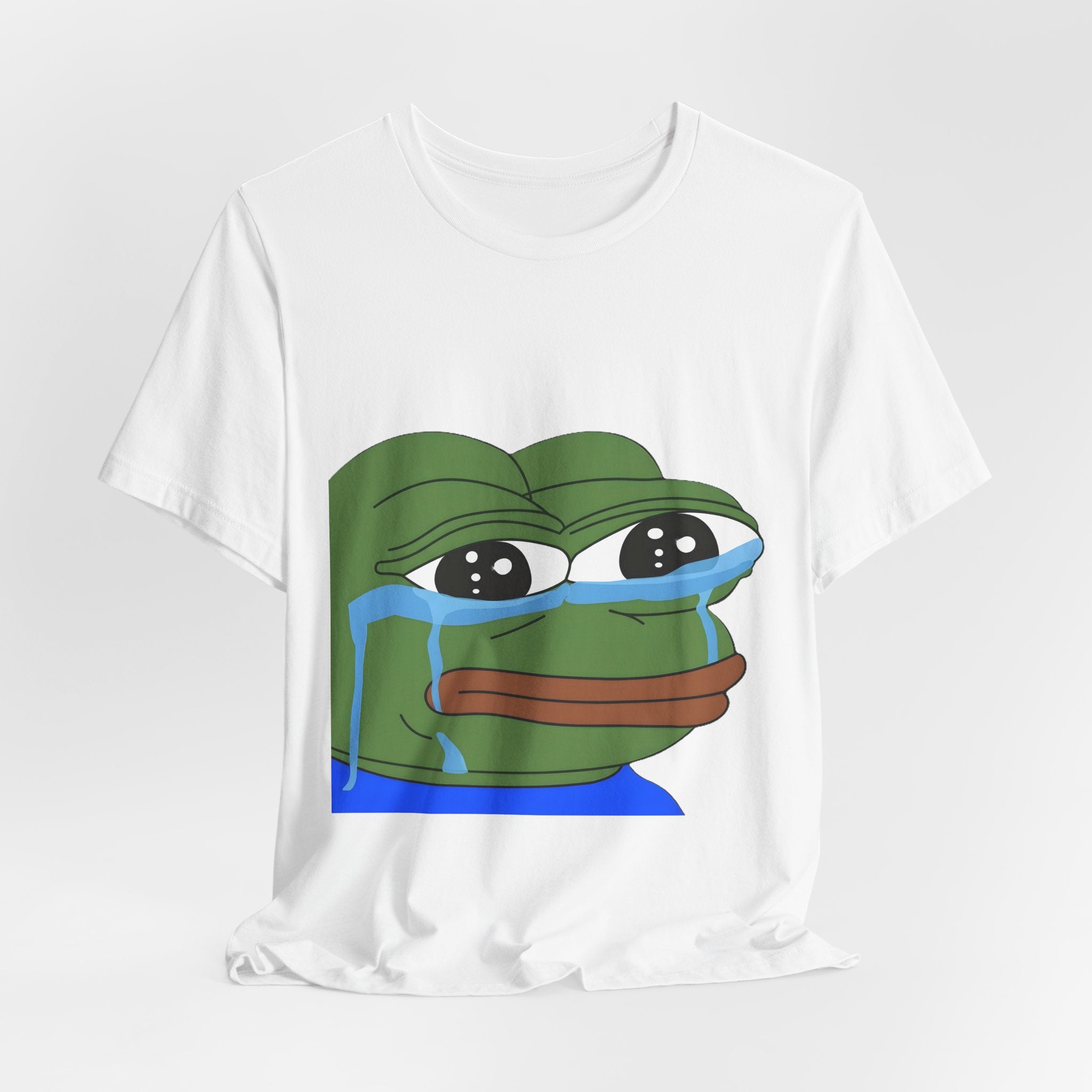 Pepe the Frog Crying Meme T-Shirt — Funny Internet Meme Tee